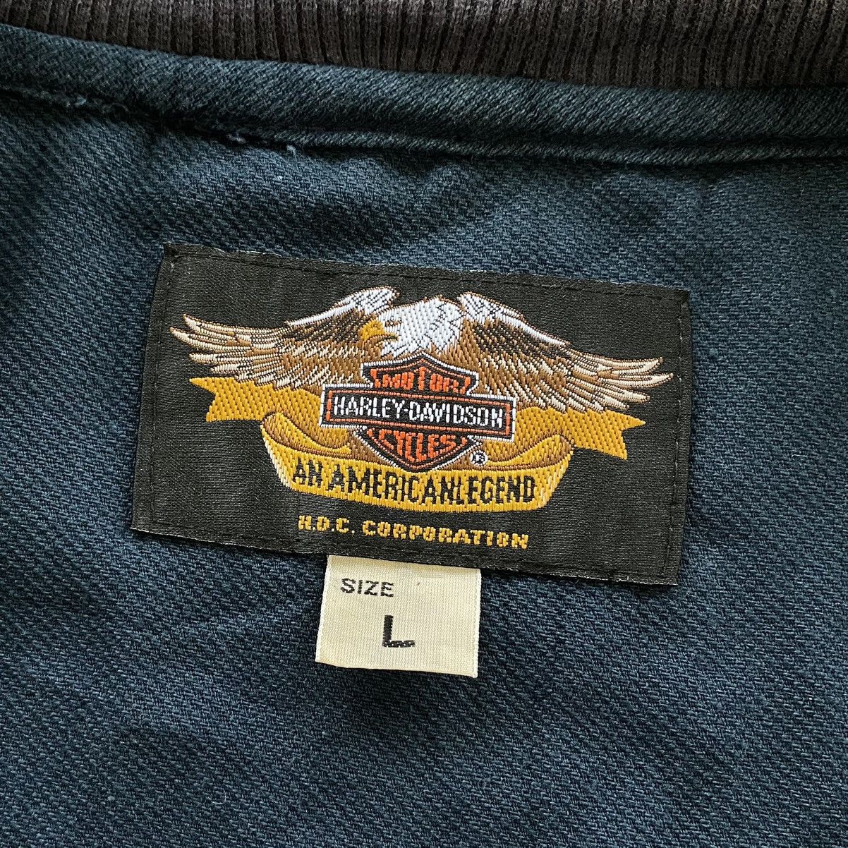 Harley Davidson HARLEY DAVIDSON Vintage Spellout Design Jacket Size US L / EU 52-54 / 3 - 10 Thumbnail