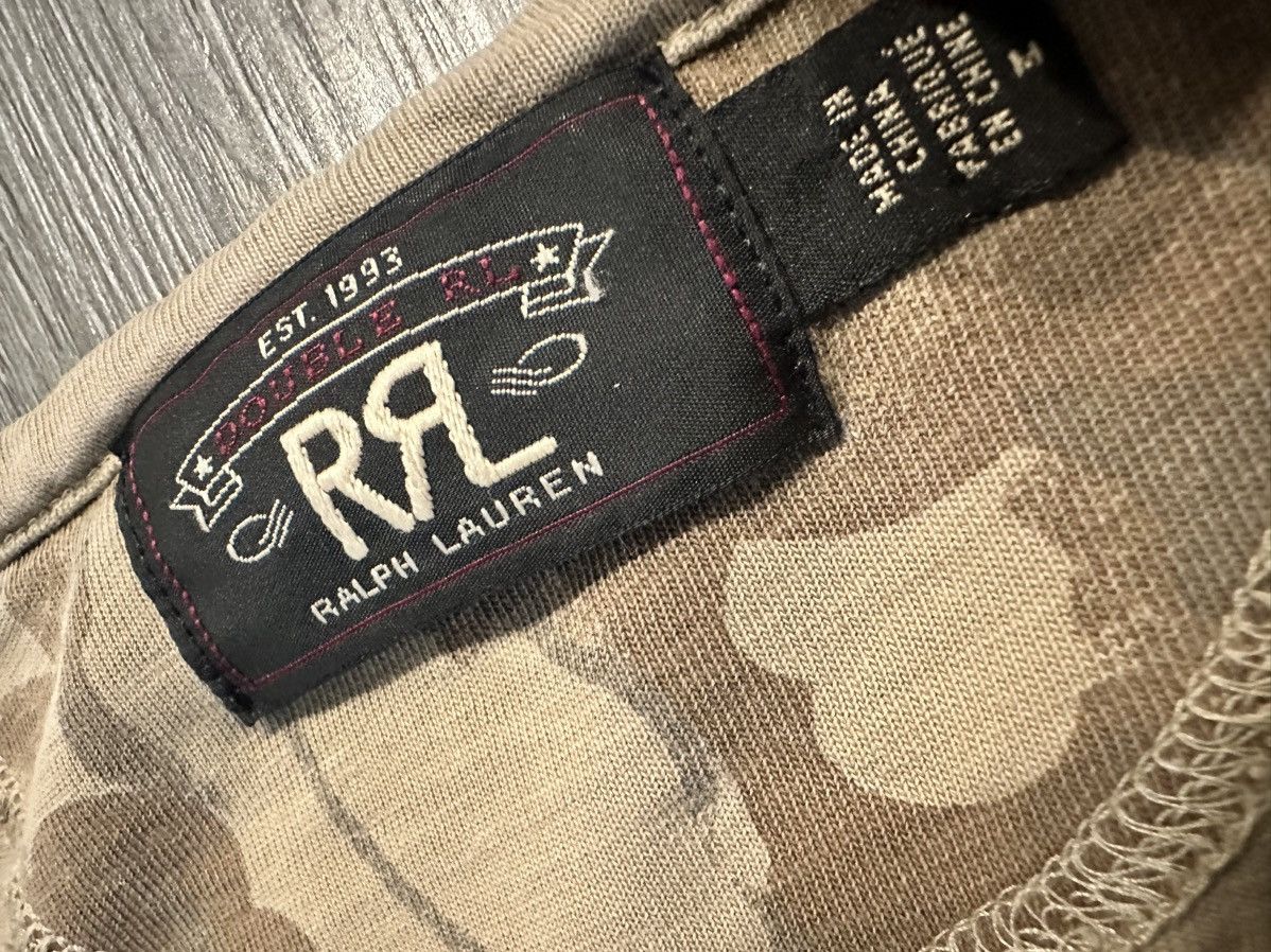 RRL Ralph Lauren Double Ralph Lauren RRL Camo Vintage Quarter Button T Shirt Size US M / EU 48-50 / 2 - 3 Thumbnail