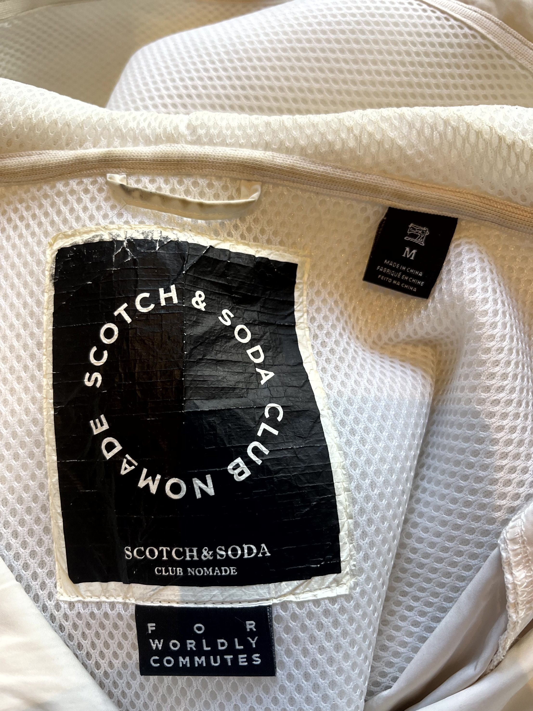 Scotch & Soda Beige Windbreaker Hoodie Size US M / EU 48-50 / 2 - 3 Thumbnail