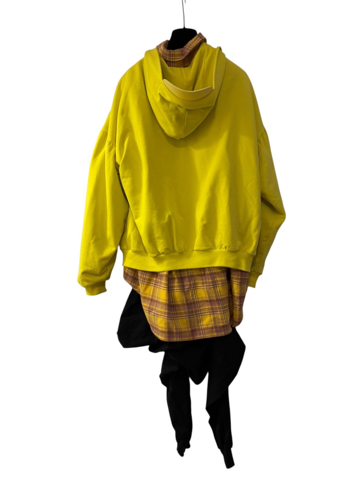 Balenciaga *RARE* BALENCIAGA DEMNA UNITY LAYERED HOODIE YELLOW Size US M / EU 48-50 / 2 - 13 Thumbnail