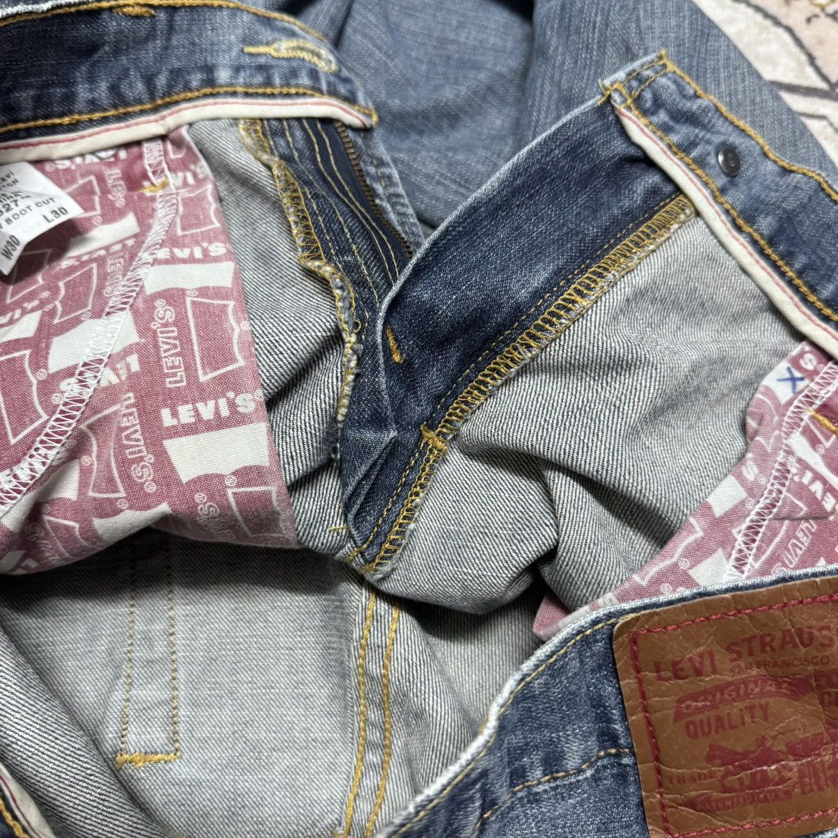 Levi's Levis 527 Low Bootcut Jeans Size US 32 / EU 48 - 20 Thumbnail