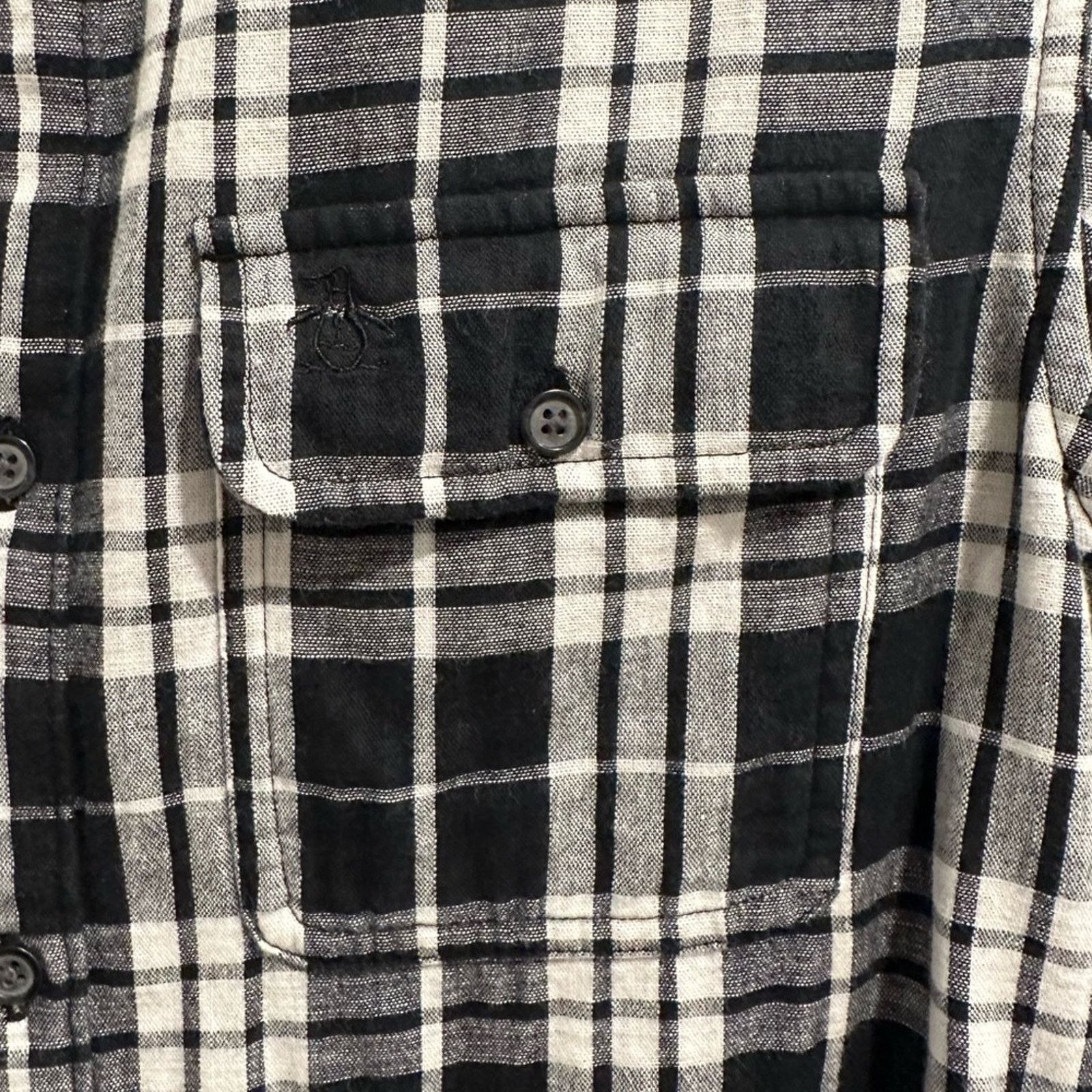 Original Penguin Original Penguin Cotton Slim-Fit Plaid Button Down Shirt Size US S / EU 44-46 / 1 - 5 Thumbnail