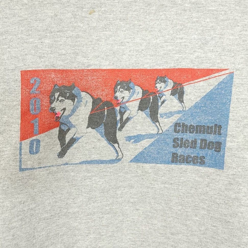 Hanes VINTAGE Hanes Sweatshirt Mens Size XL Chemult Sled Dog Races 2010 Mushing Oregon Gray Crew Neck Pullover Cotton Blend Dog Racing - Size US XL / EU 56 / 4 - 5 Thumbnail