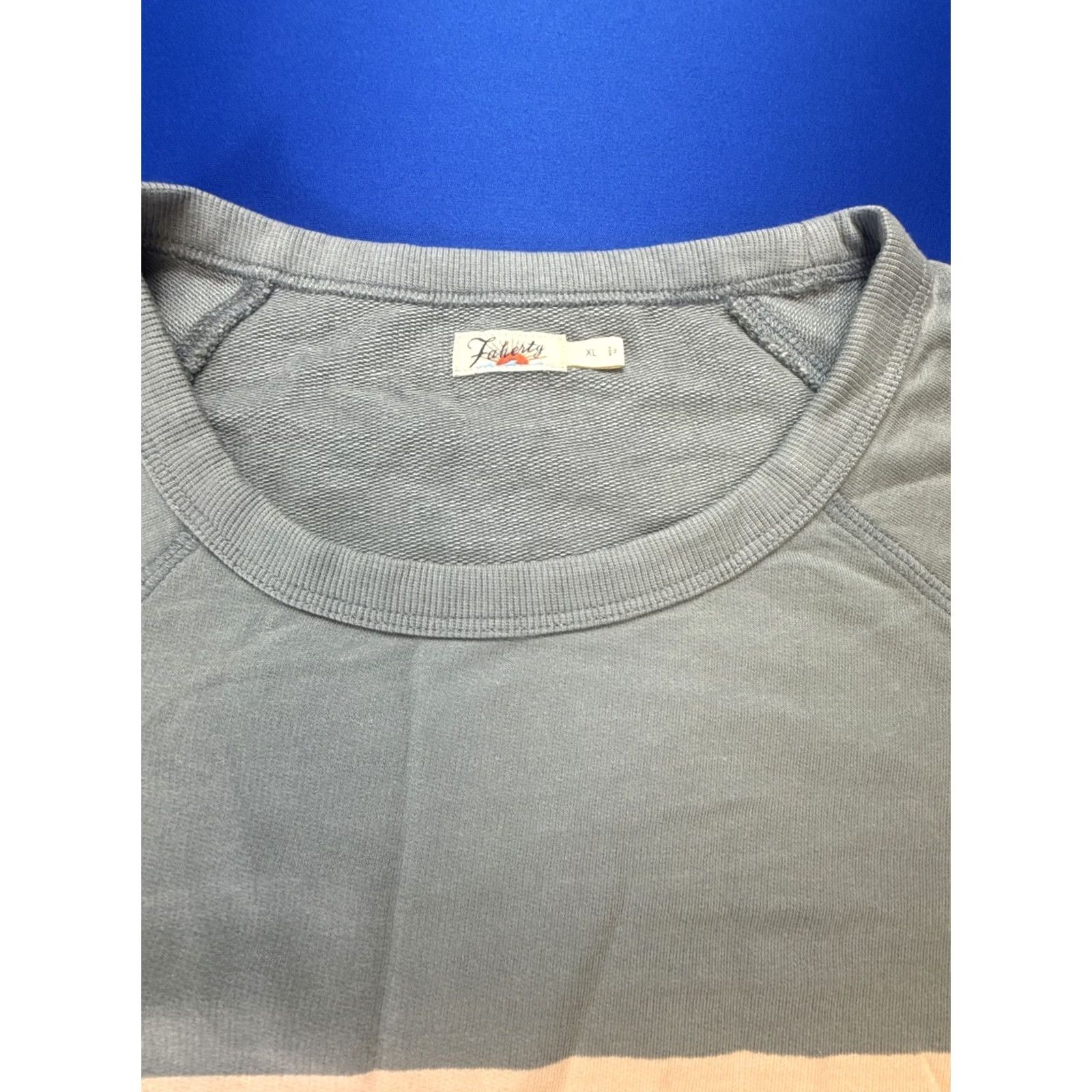 Faherty Faherty Coastal Cloud Crew Sweatshirt Blue Striped Womens XL Size XL / US 12-14 / IT 48-50 - 4 Thumbnail
