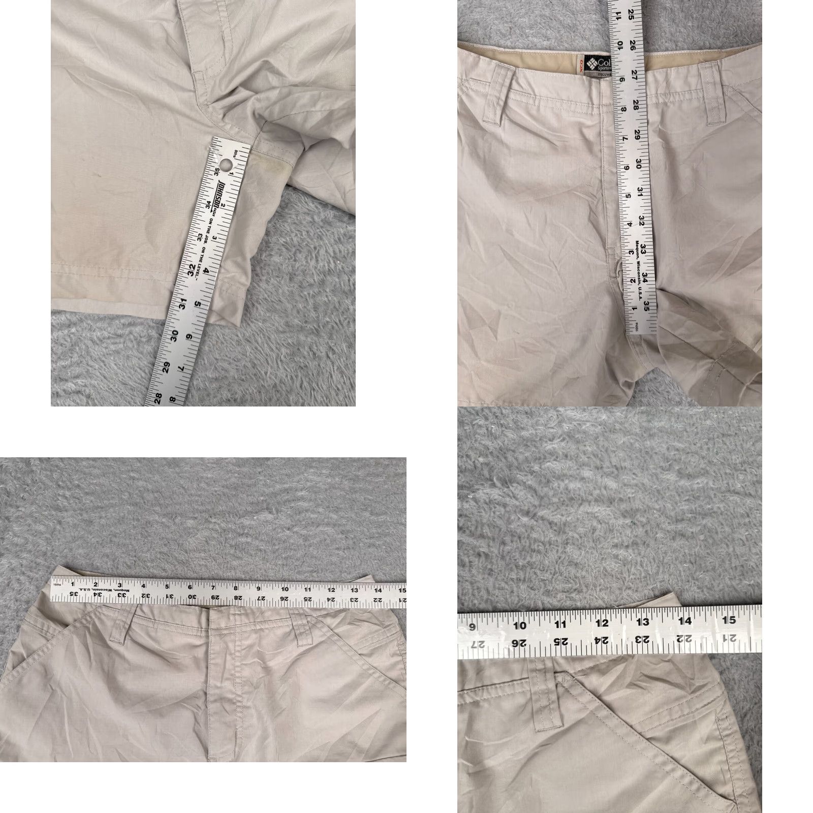 Vintage VINTAGE Columbia Shorts Womens Cargo Beige 4 28x5 Polyester Blend Hike Hiking Size 27" / US 4 / IT 40 - 8 Thumbnail