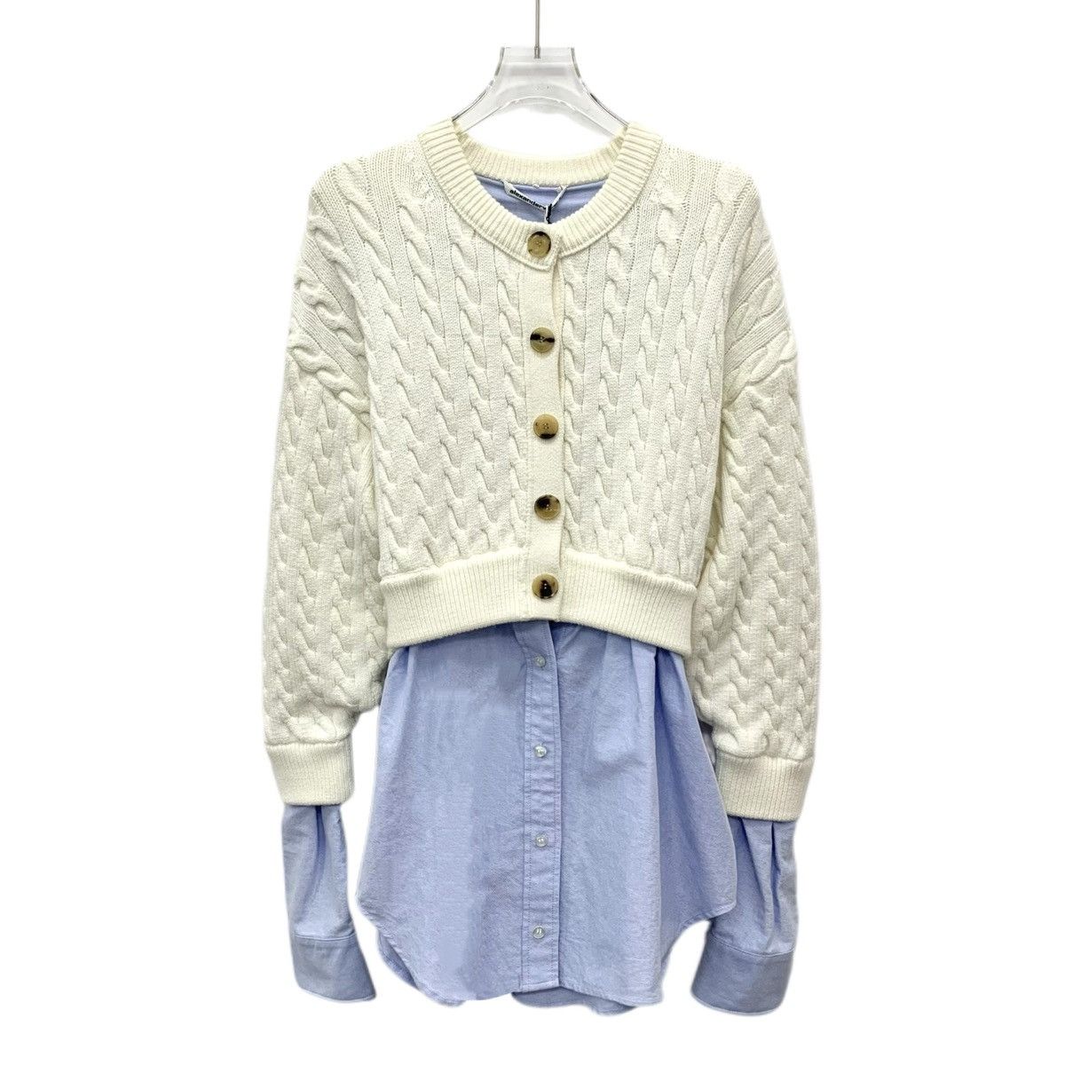 Alexander Wang Alexander Wang Long Sleeve Spliced Cardigan Jacket K26WX Size XS / US 0-2 / IT 36-38 - 1 Thumbnail
