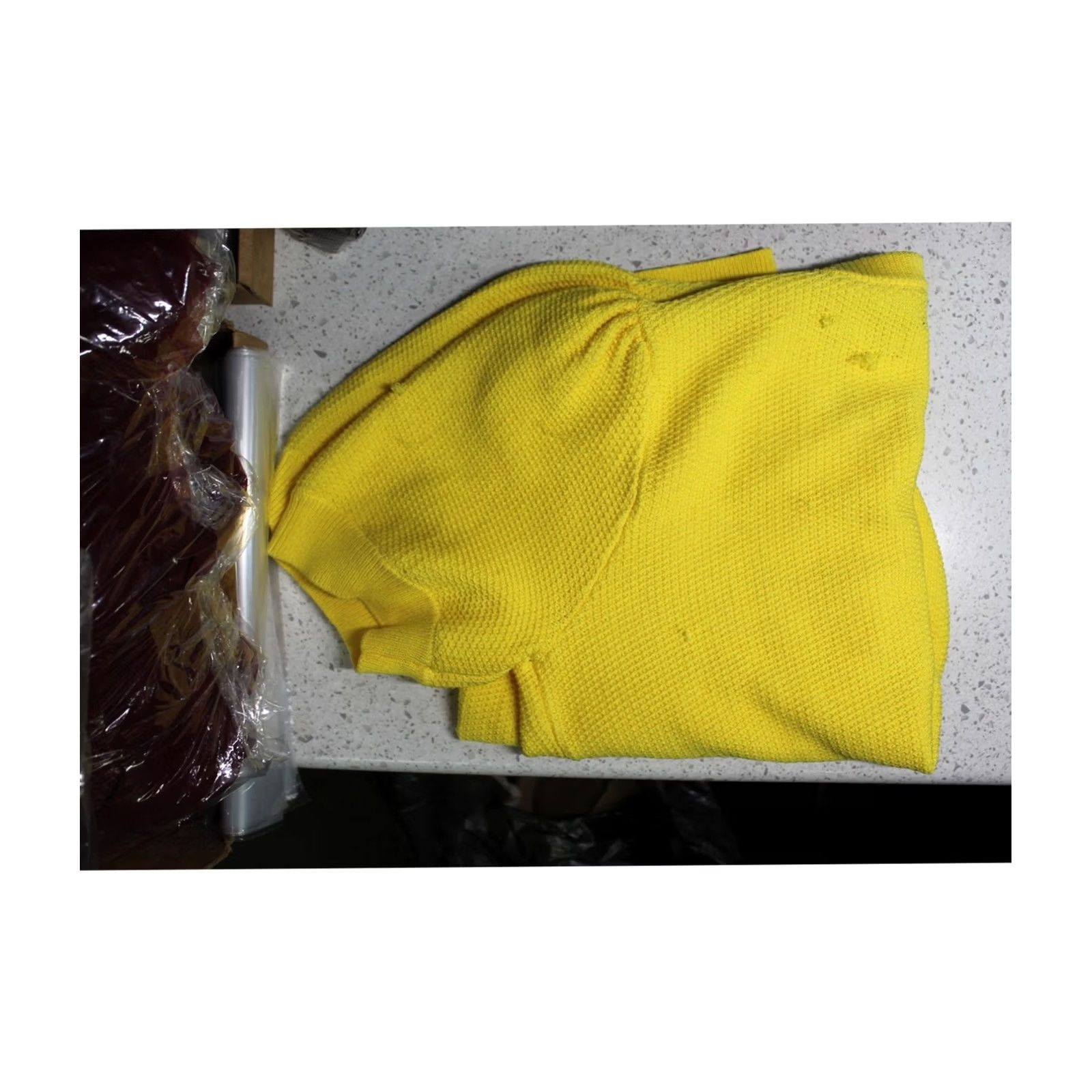 Karl Lagerfeld Karl Lagerfeld Womens Honeycomb Pullover Sweater L yellow Size L / US 10 / IT 46 - 4 Thumbnail