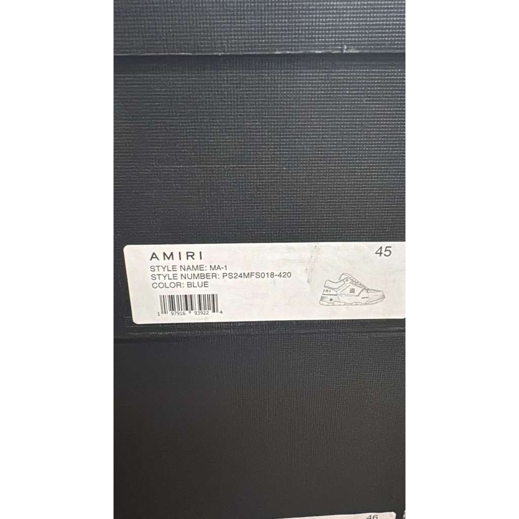 Amiri o1rshd1 MA-1 Low-Top Sneakers in Blue Size US 12 / EU 45 - 22 Thumbnail