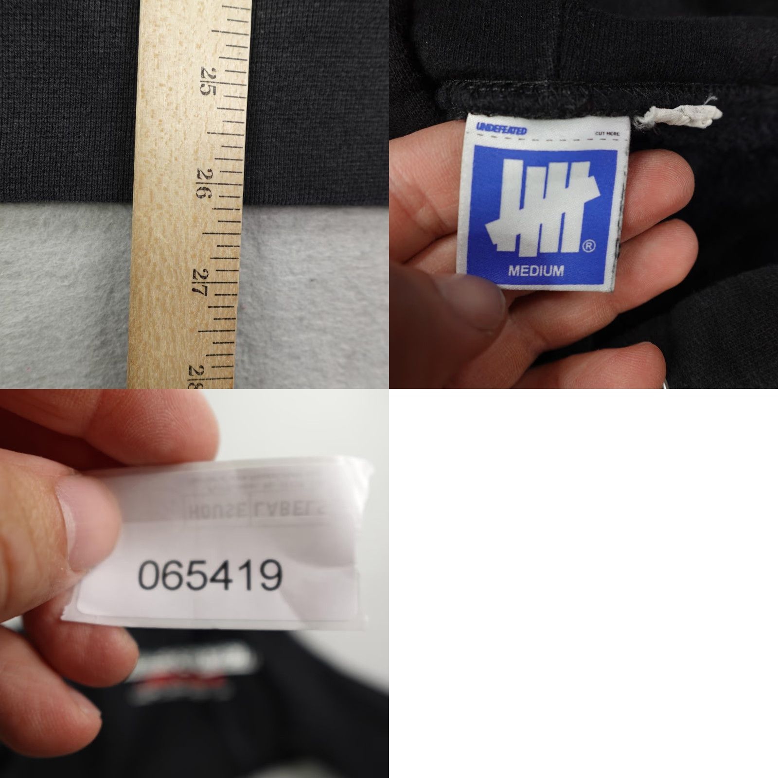 Undefeated VINTAGE Undefeated Hoodie Pullover Mens Medium Black Graphic Print Athletic Skater Size US M / EU 48-50 / 2 - 8 Thumbnail