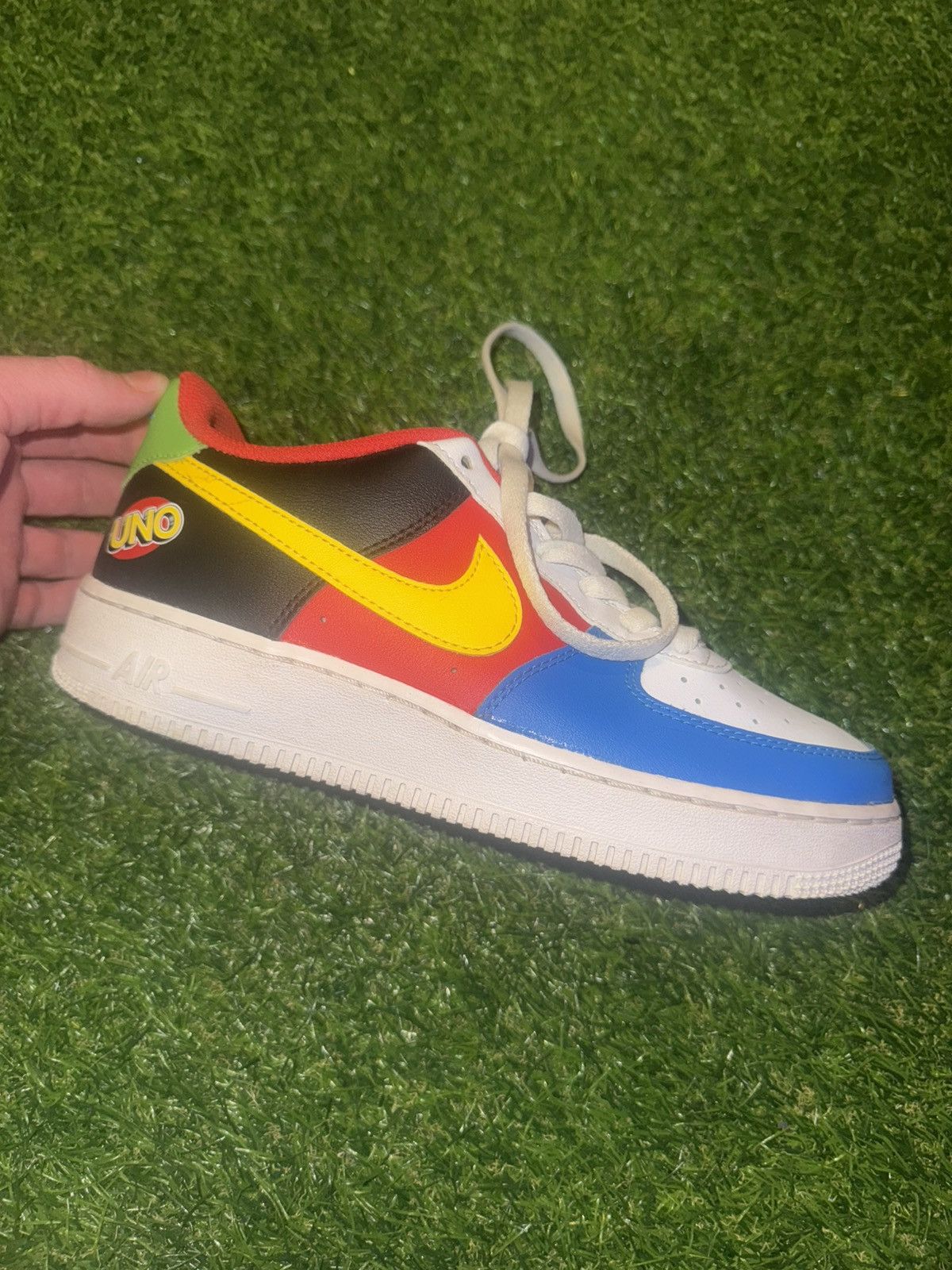 Nike Air Force 1 White / University Gold Uno Collab Size US 6.5 / EU 39-40 - 1 Thumbnail