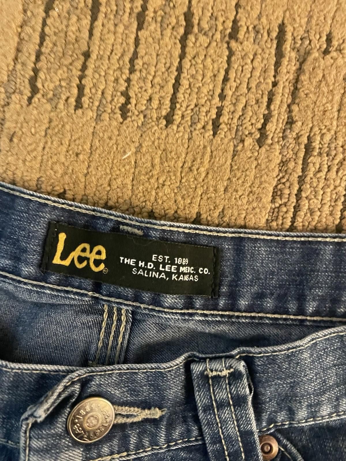 Lee Vintage LEE Jorts Men's 32 Blue Denim Loose Carpenter Shorts Size US 32 / EU 48 - 4 Thumbnail