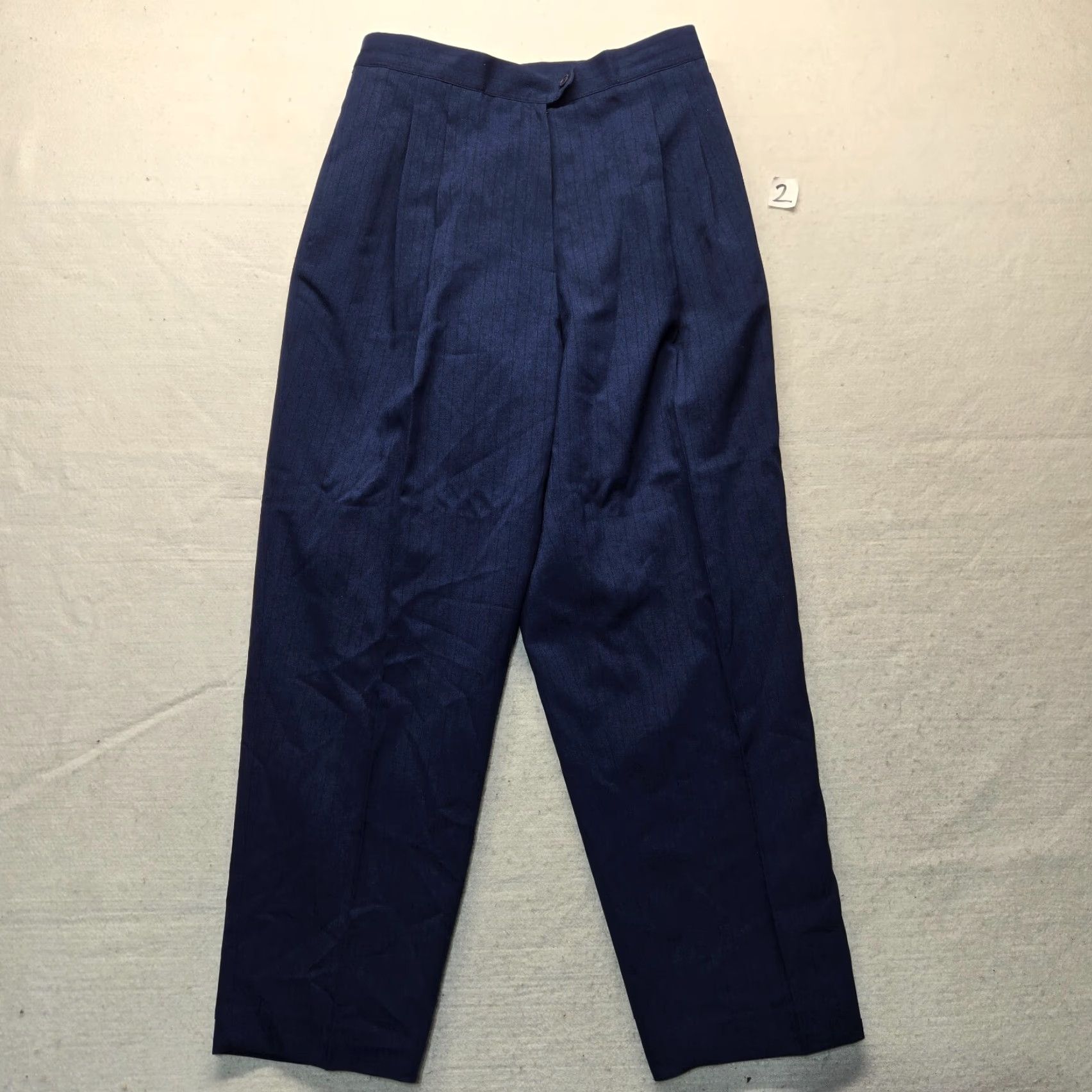 Vintage Sag Harbor Women's Pants Blue 14W Regular High Rise Casual Straight Full Length 14W Women's Sag Harbor Pants Blue Casual 14W Size 36" / US 14 / IT 50 - 2 Thumbnail