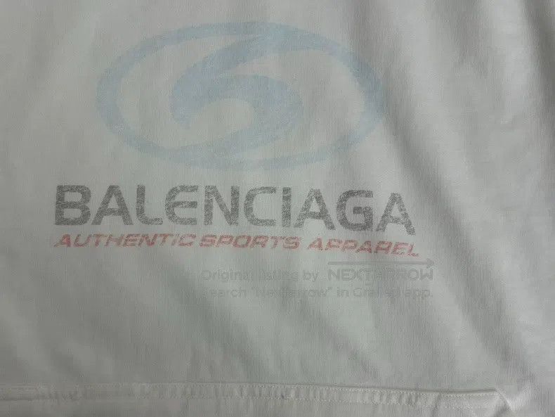Balenciaga Balenciaga Printed Aged Hooded Casual Sweatshirt - White Size US L / EU 52-54 / 3 - 3 Thumbnail