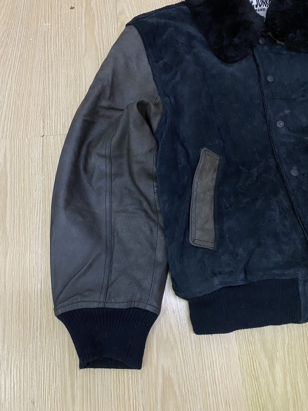 Leather Mr Junko jeans big logo leather varsity jacket Size US L / EU 52-54 / 3 - 5 Thumbnail