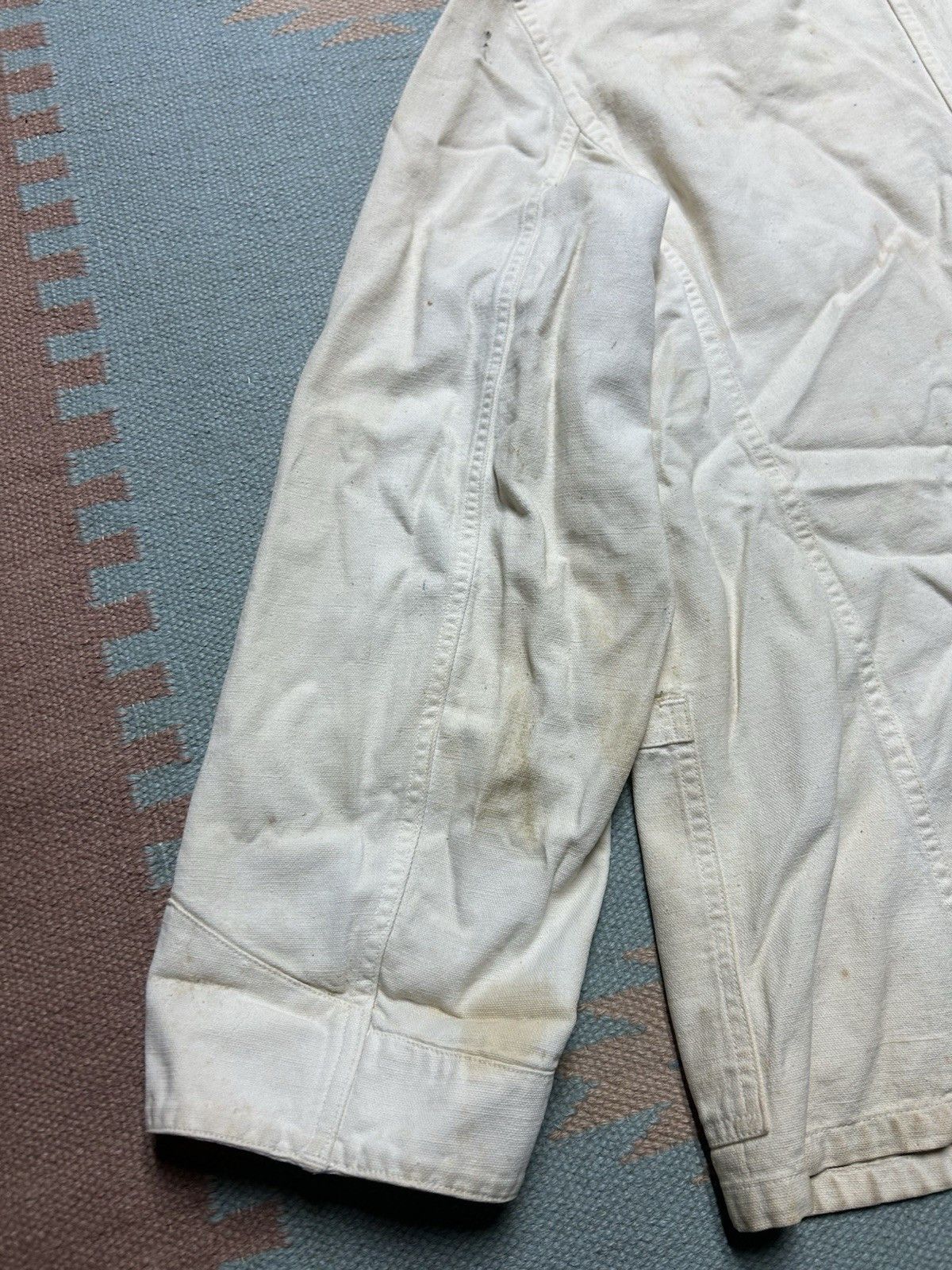 Vintage Vtg 20s 30s canvas chore jacket Kuttnauer Detroit paint 42 Size US L / EU 52-54 / 3 - 10 Thumbnail