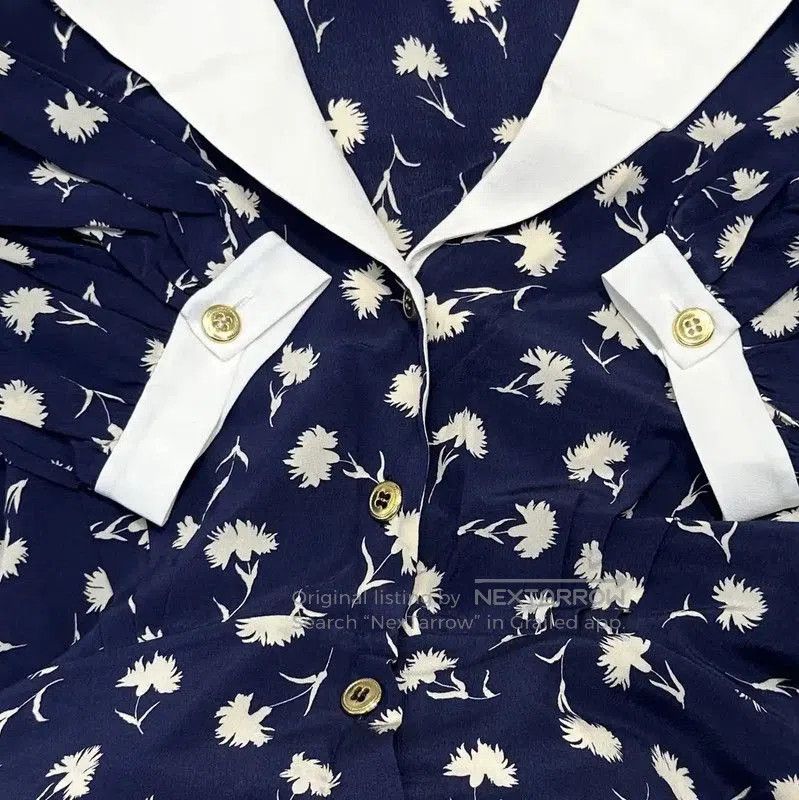 Miu Miu Miu Miu Floral Logo Short Sleeve Dress . Size S / US 4 / IT 40 - 6 Thumbnail