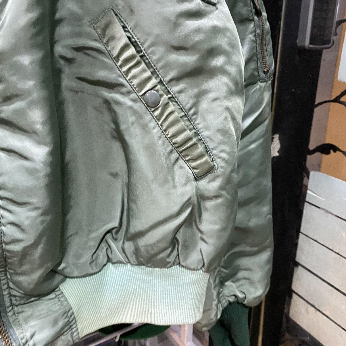 Alpha Industries × If Six Was Nine Vintage Alpha Industries B-15D Fur Hood Flight Bomber Jacket Size US XXL / EU 58 / 5 - 9 Thumbnail
