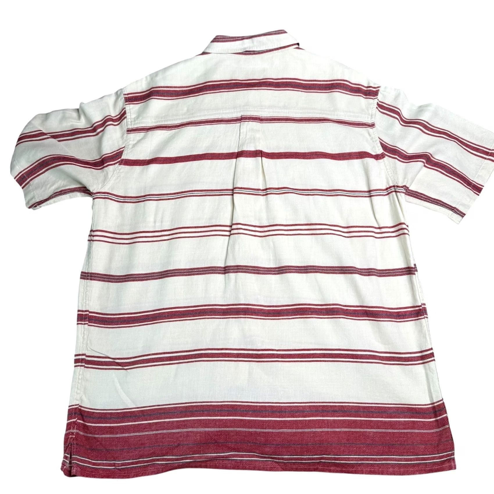 The Territory Ahead Territory Ahead Shirt Striped Button-Down Short Sleeve Red XLT Mens Unisex? Size US XL / EU 56 / 4 - 7 Thumbnail