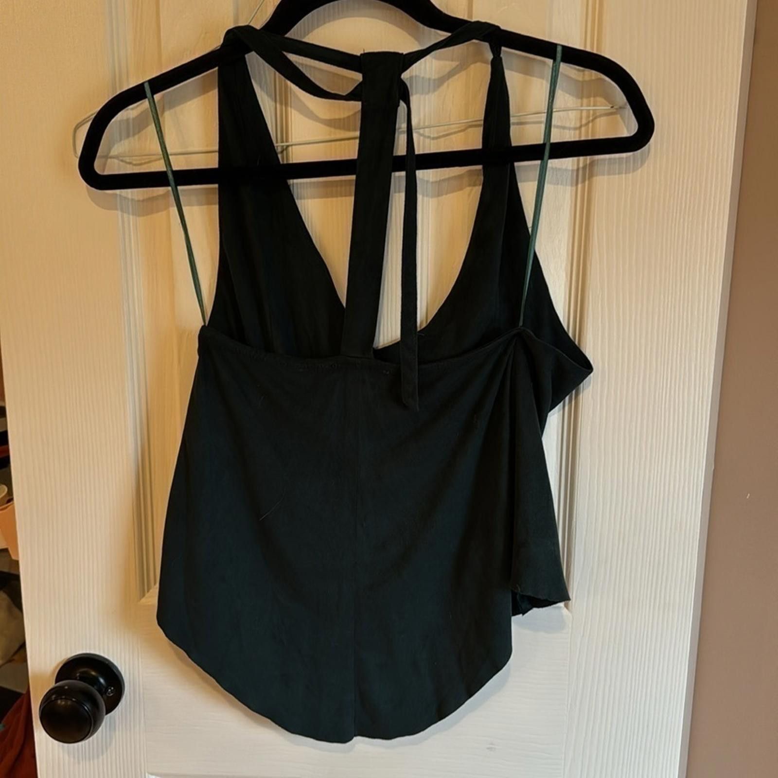 Designer Bishop & Young Green t back halter top Size XS / US 0-2 / IT 36-38 - 2 Thumbnail