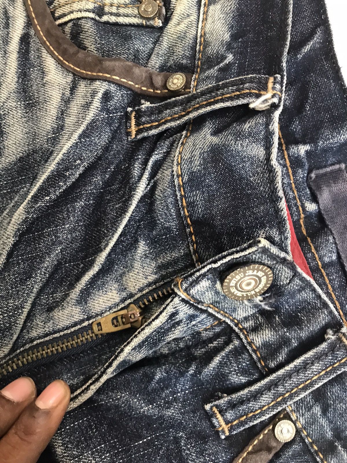 Japanese Brand Vintage Evisu inspired emboridered denim Size US 32 / EU 48 - 6 Thumbnail
