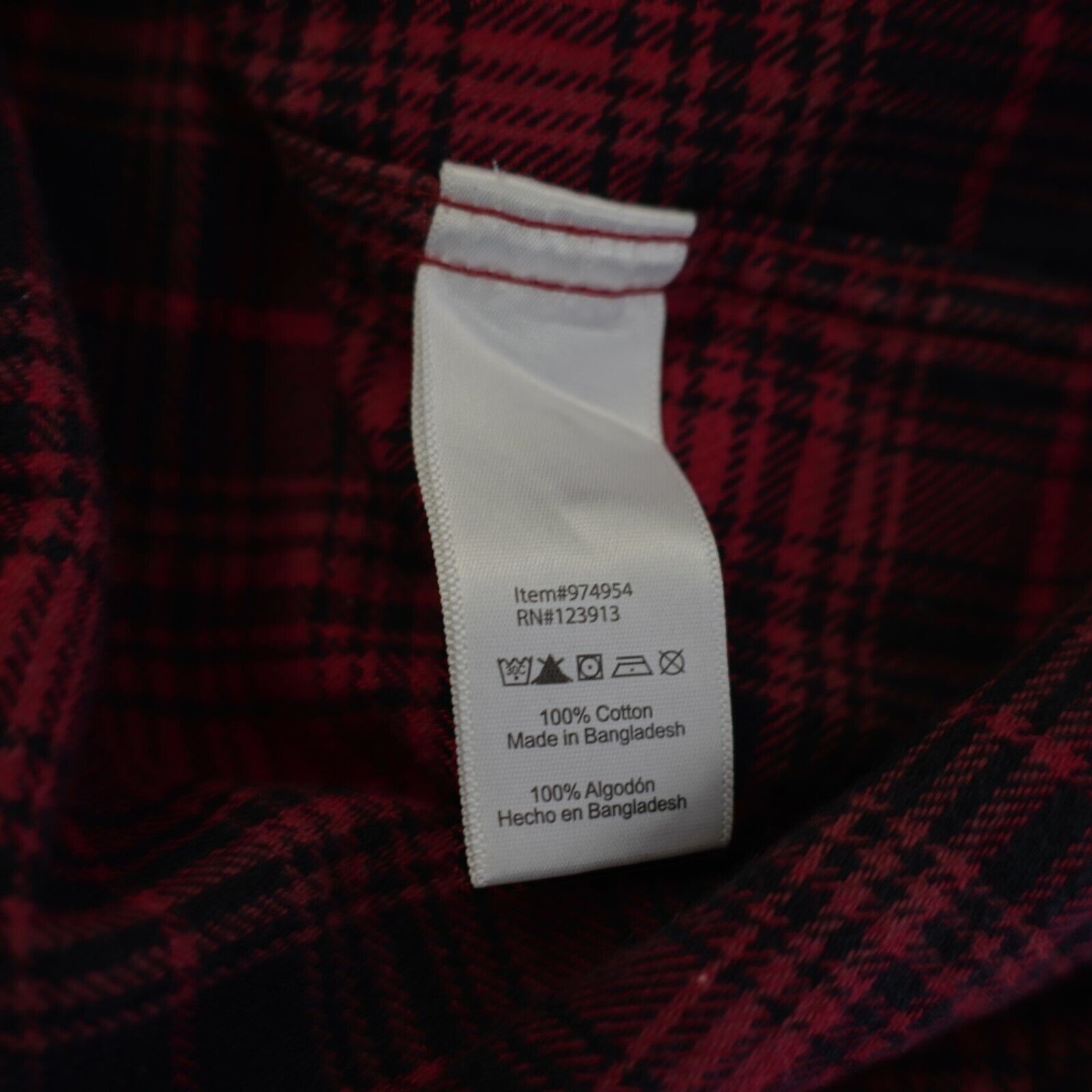 J.A.C.H.S. Mfg. Co. Jachs Red Red Plaid Flannel Medium Collared Dress Shirt Pock Size US M / EU 48-50 / 2 - 9 Thumbnail