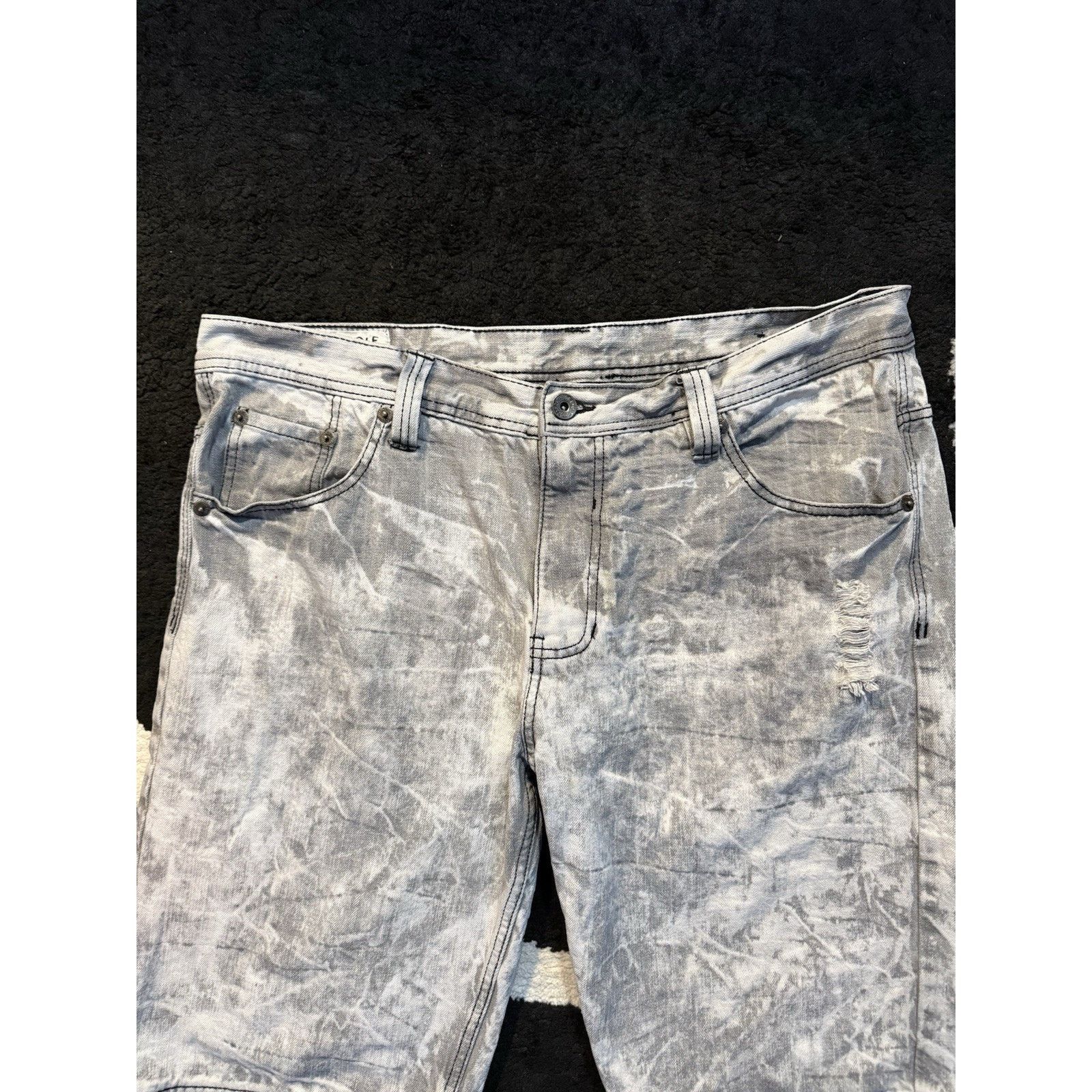 Southpole Southpole Acid Wash Jean Shorts Men 40 Y2K Baggy Distressed Size US 40 / EU 56 - 7 Thumbnail