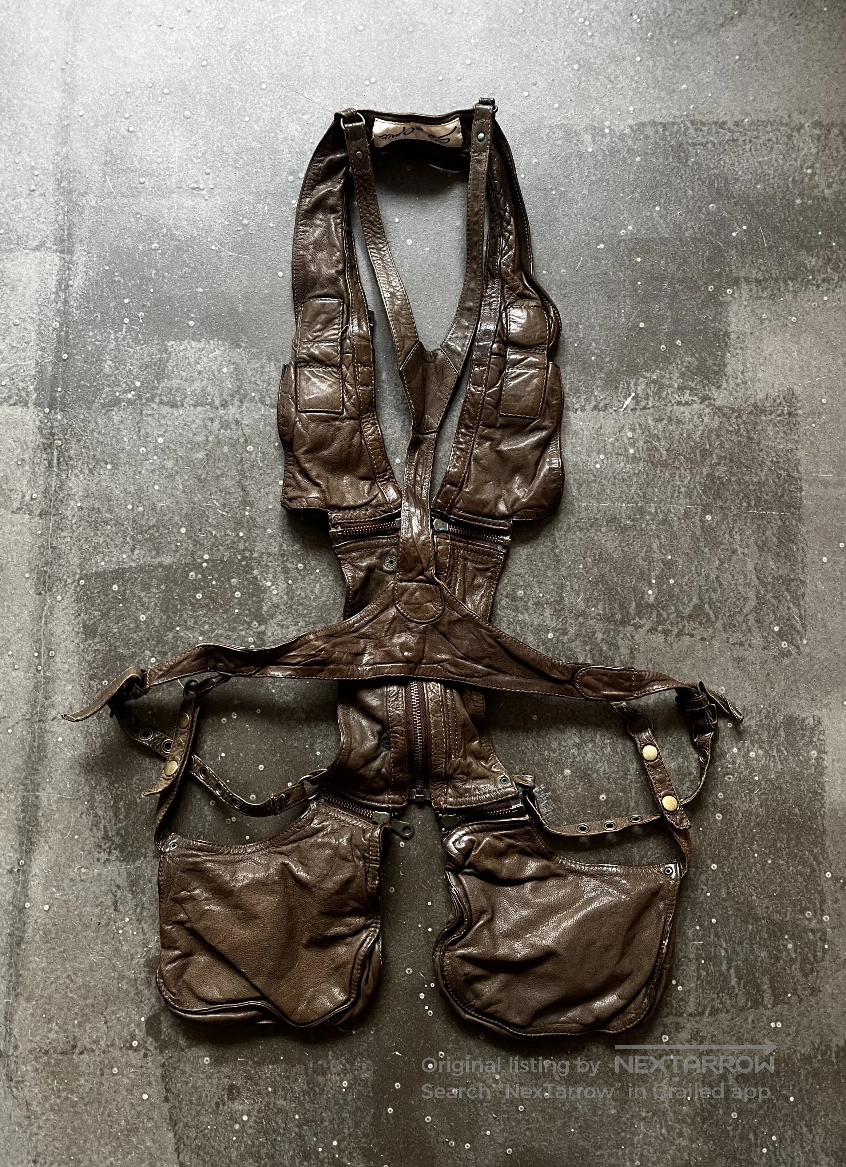 Share Spirit Homme SHARE SPIRIT Leather Vest. Size US M / EU 48-50 / 2 - 7 Thumbnail