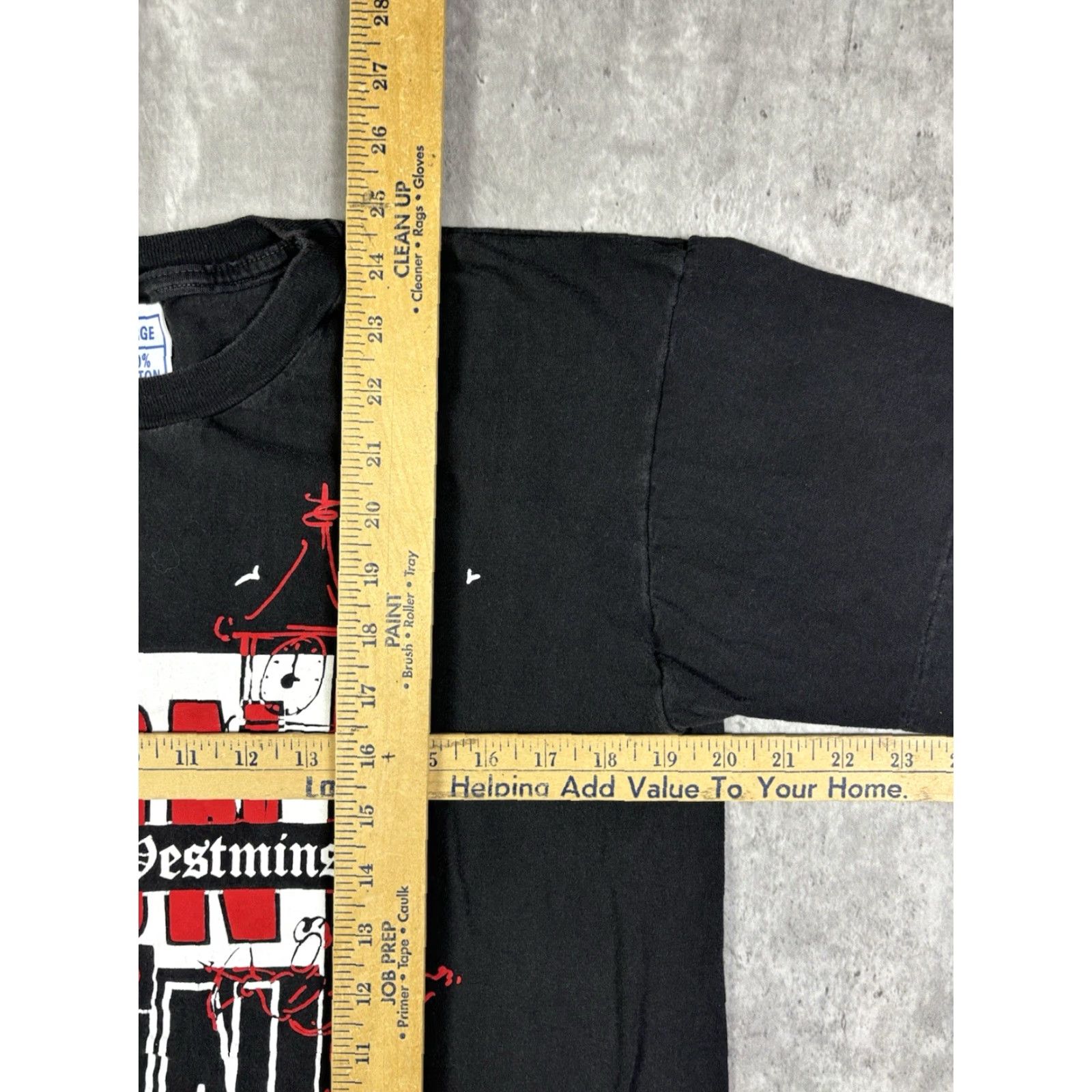 Vintage VINTAGE 90s London City Art T Shirt L Black Mens Short Sleeve Crew Neck Cotton Graphic Print Size US L / EU 52-54 / 3 - 5 Thumbnail