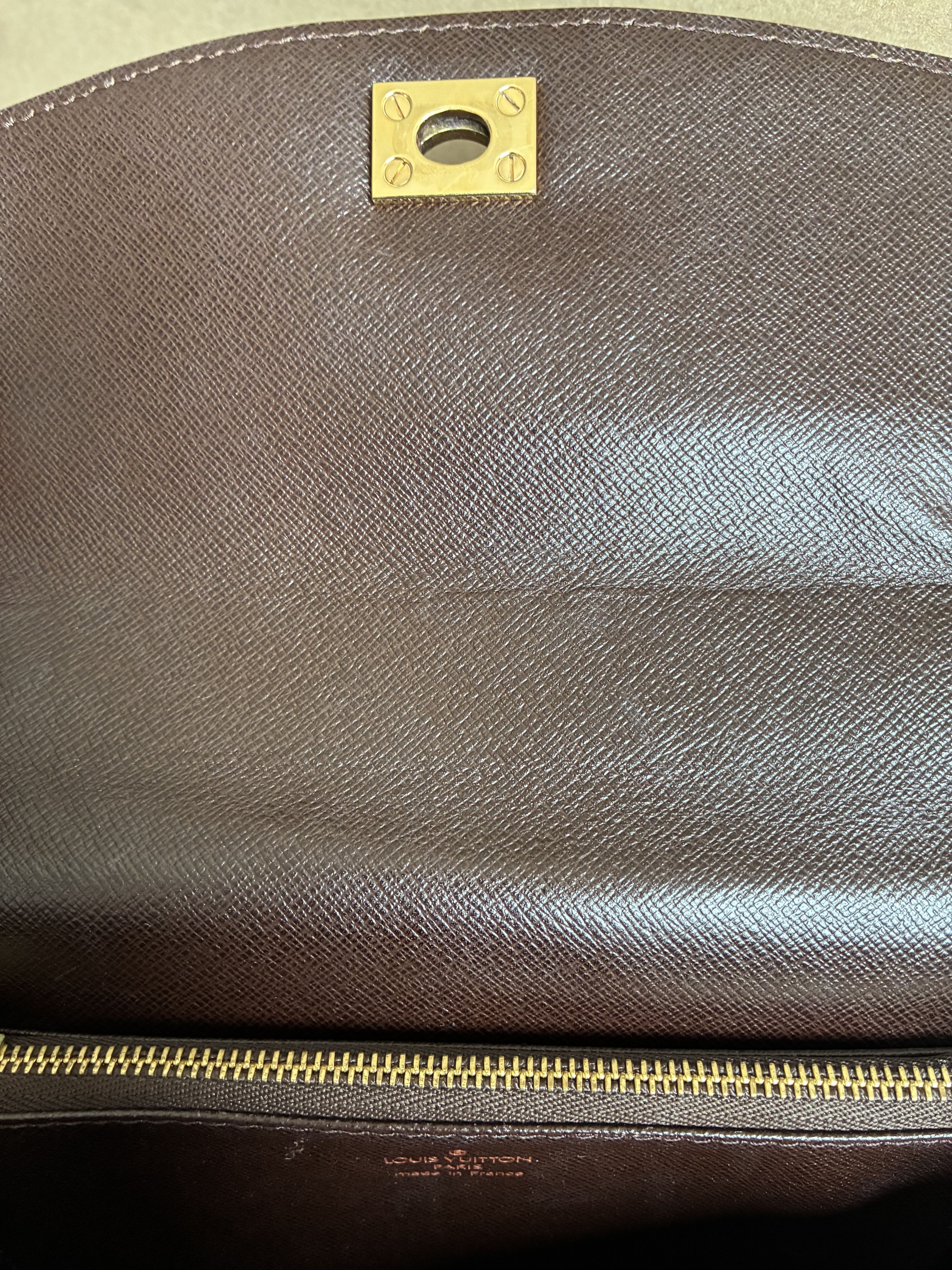 Louis Vuitton Louis Vuitton Damier Ebene Malesherbes Top Handle Bag Size ONE SIZE - 9 Thumbnail