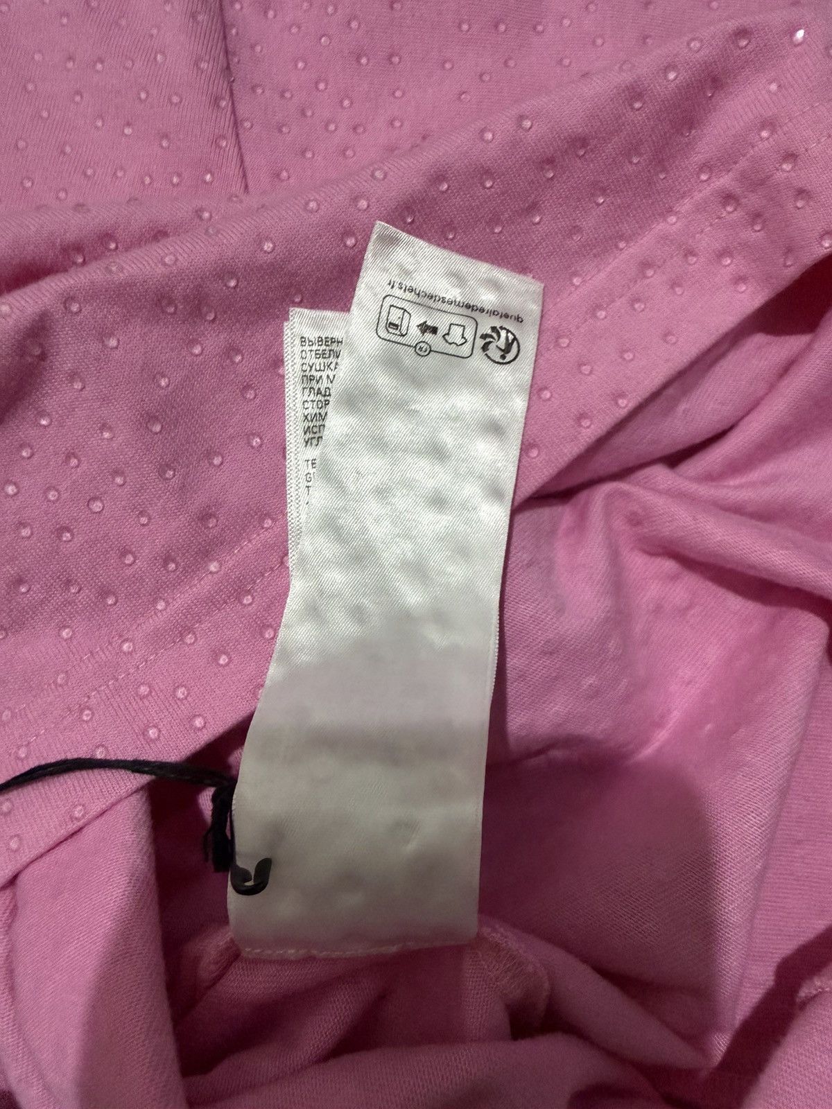Balenciaga Balenciaga pink Rhinestone Shirt Size US XL / EU 56 / 4 - 6 Thumbnail