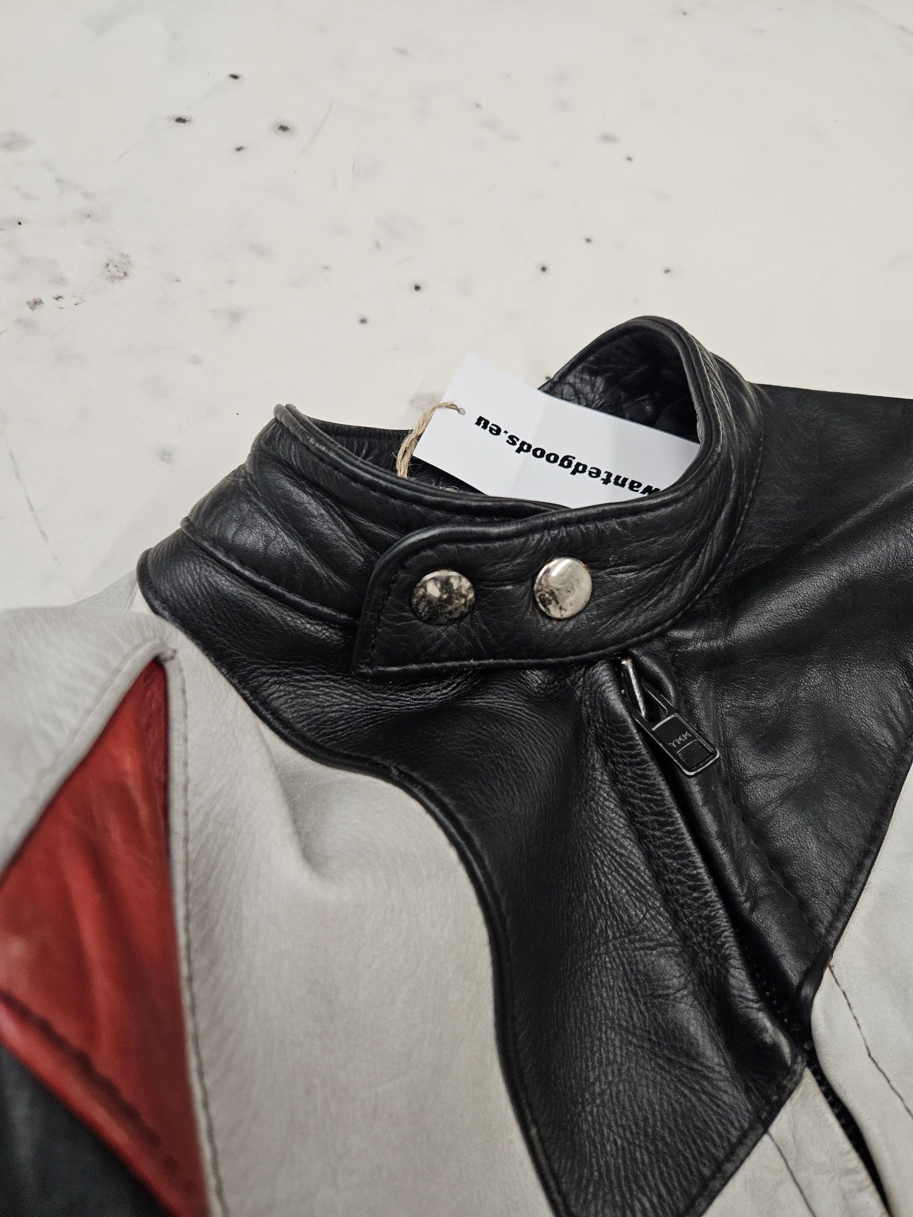 Genuine Leather × Vintage Vintage distressed biker racing leather jacket Size US S / EU 44-46 / 1 - 6 Thumbnail