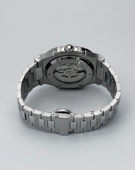 Japanese Brand Seiko Mod Nautilus Blue Skeleton Dial Steel Watch 41mm Size ONE SIZE - 5 Thumbnail