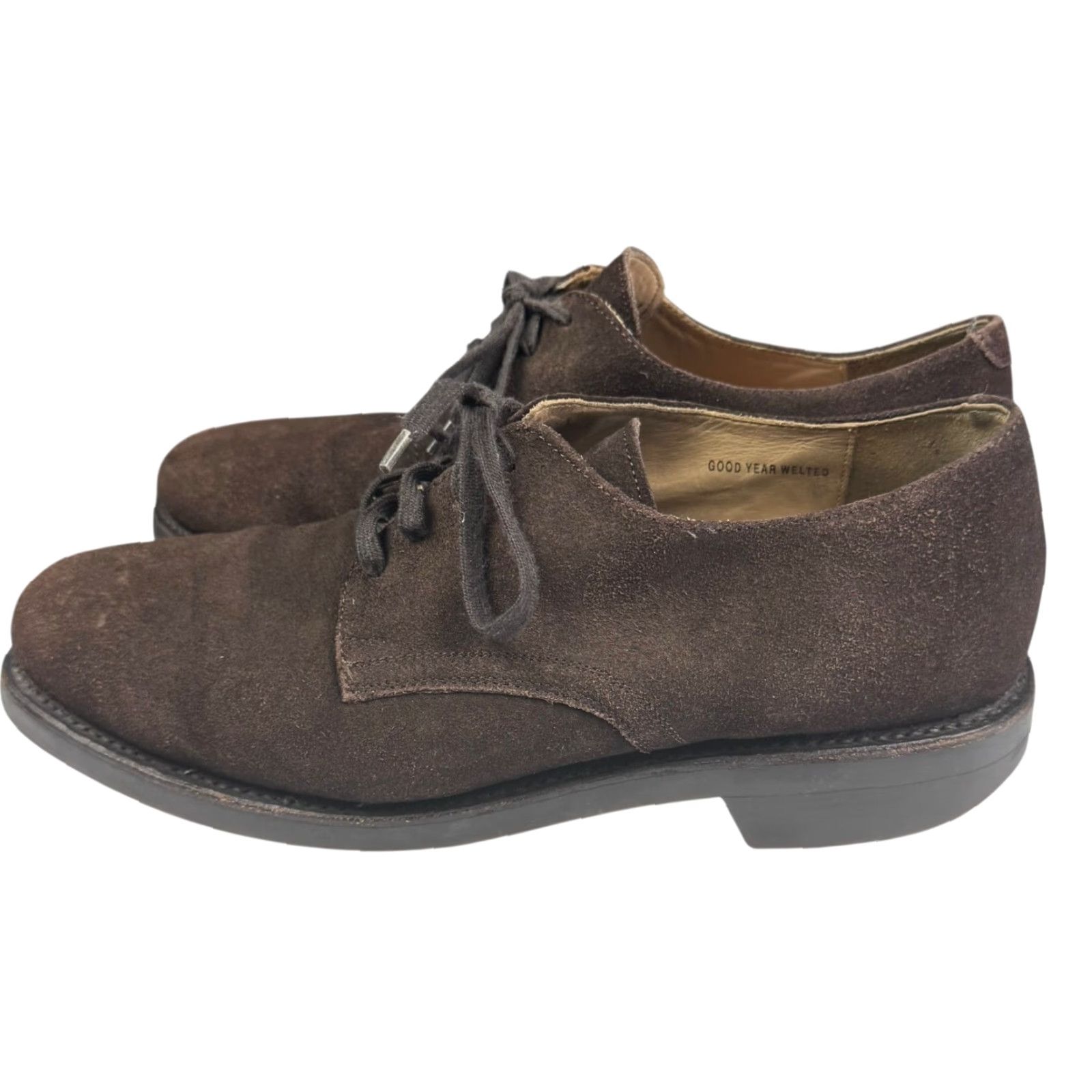 Ralph Lauren Ralph Lauren Polo Lace Up Oxford Shoes Brown Leather Suede Leather Men's Size 10 D Width Casual Vintage No 10 Size US M / EU 48-50 / 2 - 6 Thumbnail