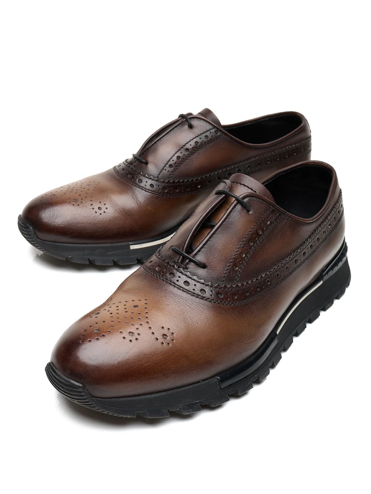 Berluti BERLUTI Oxford Brogues Cacao Venezia Leather Shoes Size US 7.5 / EU 40-41 - 4 Thumbnail