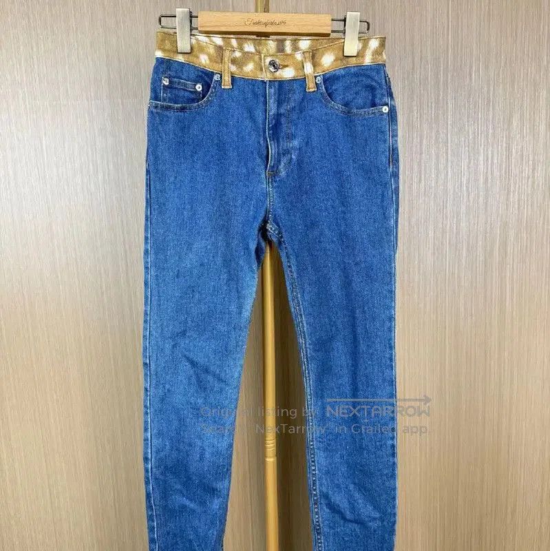 Burberry Burberry Blue Cotton Slim Jeans for Women. Size 23" - 1 Thumbnail