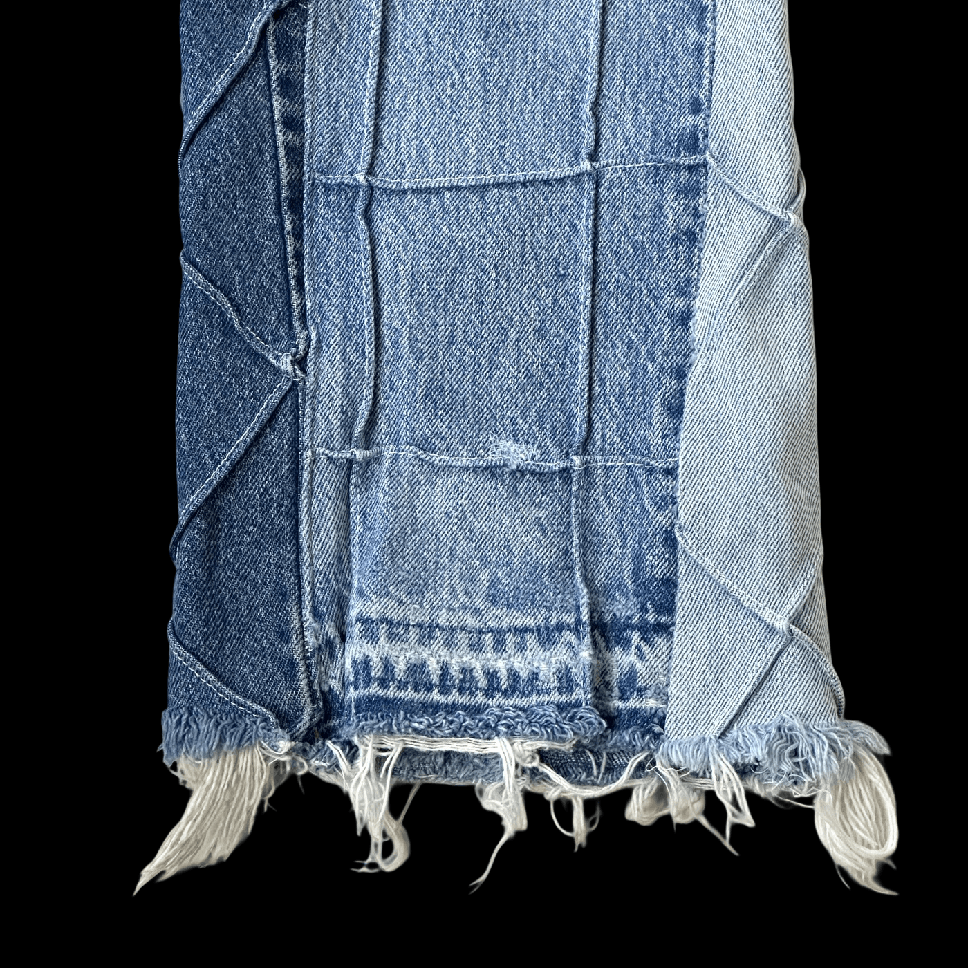 Gallery Dept. gallery dept lenny flare denim jeans indigo patchwork RARE Size US 31 - 5 Thumbnail