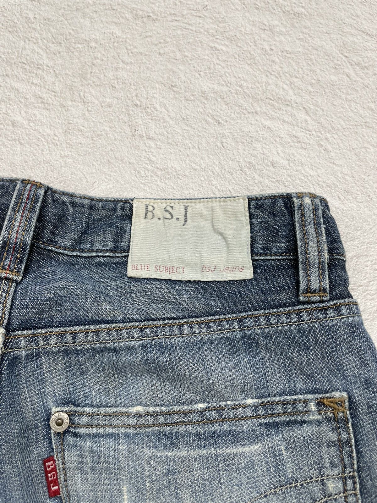 Japanese Brand 2000s Distressed Washed Blue Jeans Y2K Size US 29 - 12 Thumbnail