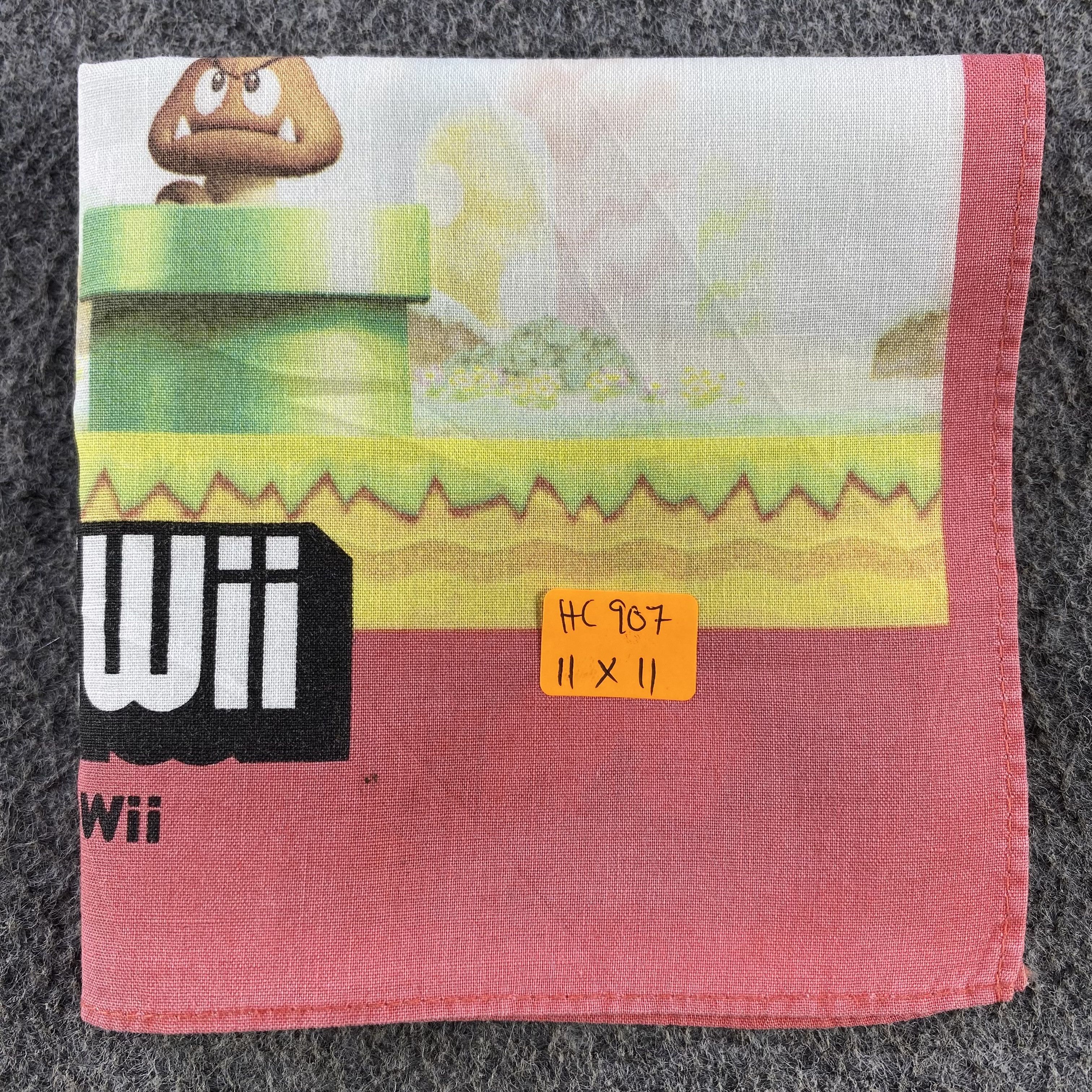 Vintage Super Mario Bros Handkerchief/Neckerchief/Bandana HC907 Size ONE SIZE - 6 Thumbnail