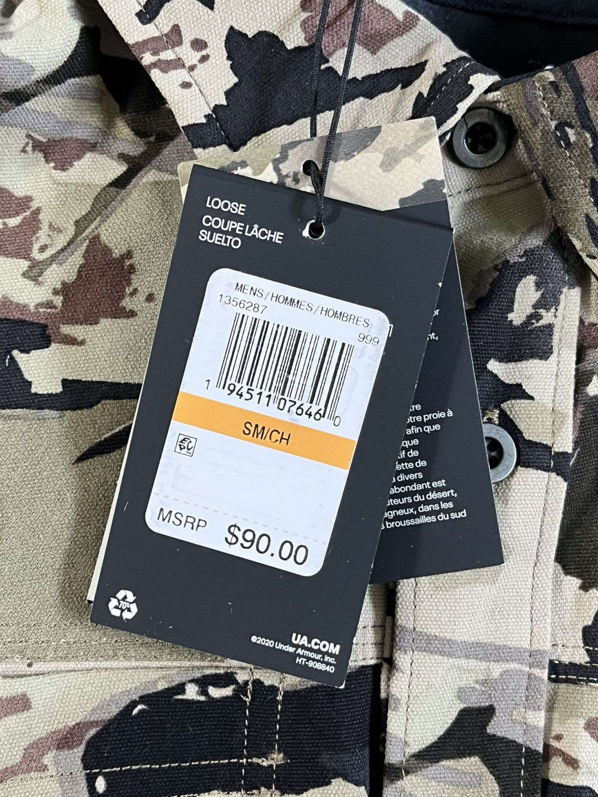 Under Armour Under Armour Cam Hanes Camo Henley (size mens S) Size US S / EU 44-46 / 1 - 3 Thumbnail