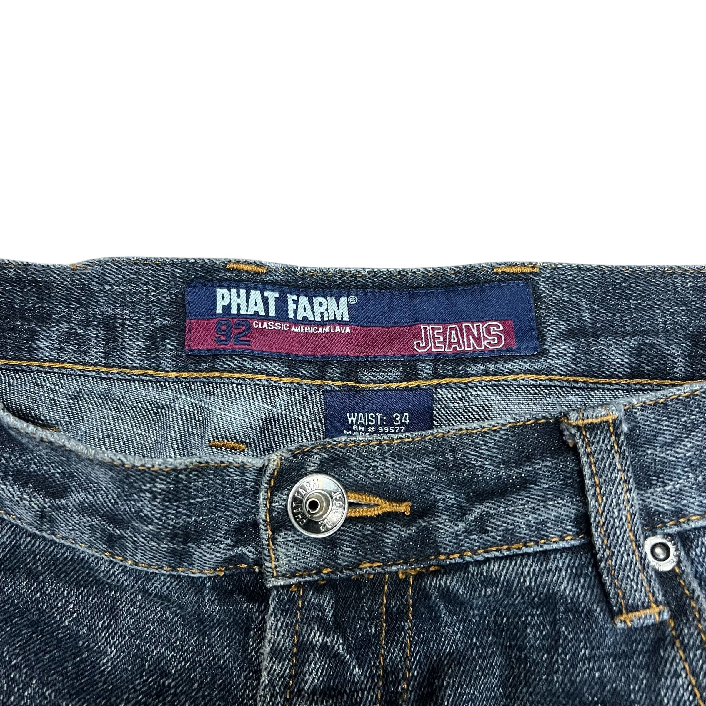 Phat Farm Y2K Phat Farm Faded & Distressed Patchwork Jeans - 34” Size US 34 / EU 50 - 4 Thumbnail