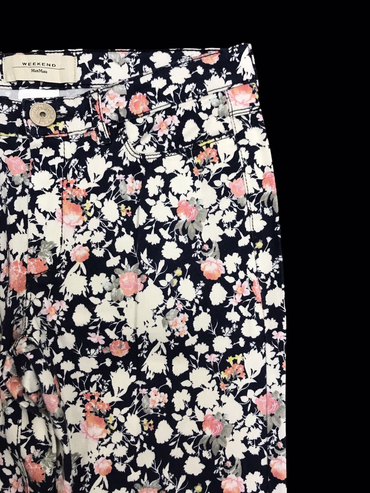 Max Mara 💥LUXURY💥Maxmara Slim Floral Pant F404 Size 30" / US 8 / IT 44 - 4 Thumbnail