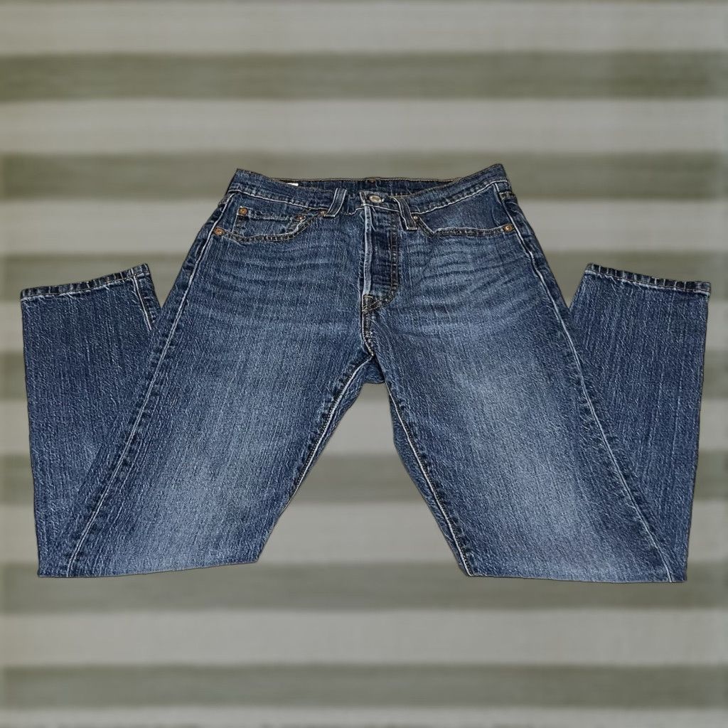 Levi's Levi's 501 Skinny Jeans Womens Regular 27x27 Denim Blue Vintage Retro 5-Pocket Mens Womens Size 27" / US 4 / IT 40 - 1 Thumbnail