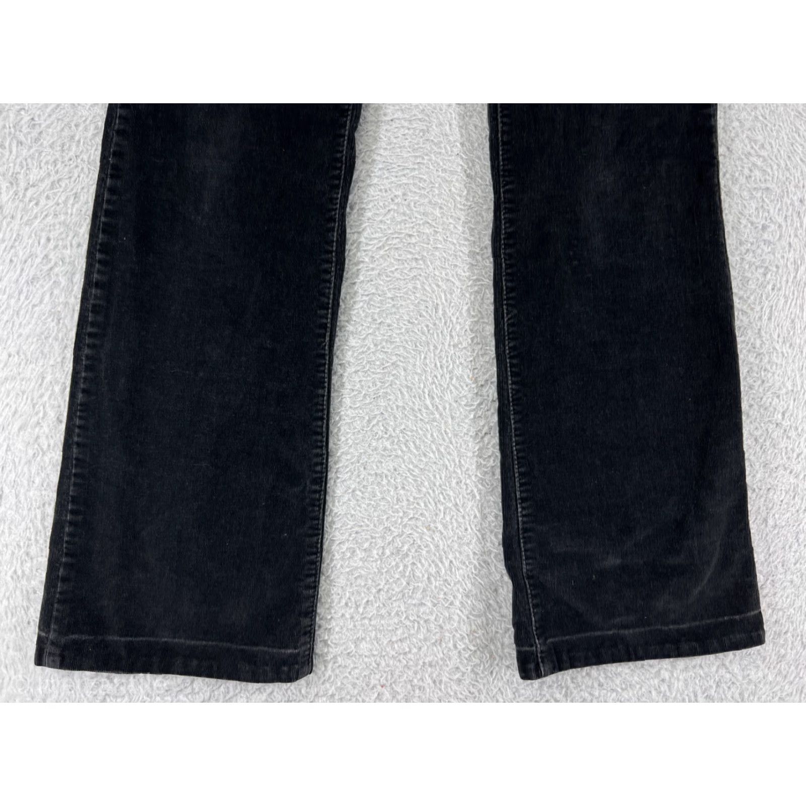 Vintage Sapphire Jeans Pants Womens 5 Black Corduroy Cotton Blend Stretch Bootcut Size 27" / US 4 / IT 40 - 4 Thumbnail