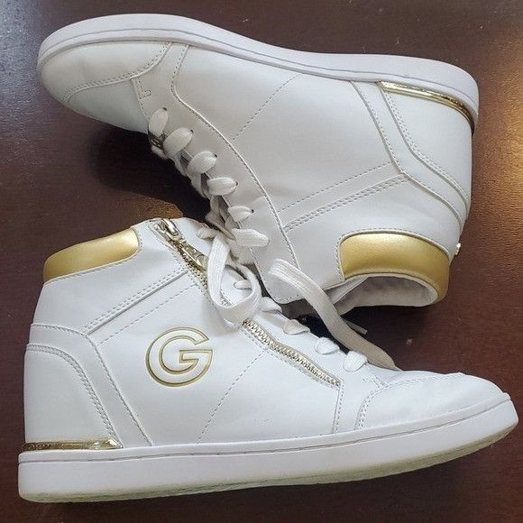 Designer G by Guess Dillin Wedge High Top Athletic Sz. 8.5 Sneaker Size US 8.5 / IT 38.5 - 3 Thumbnail