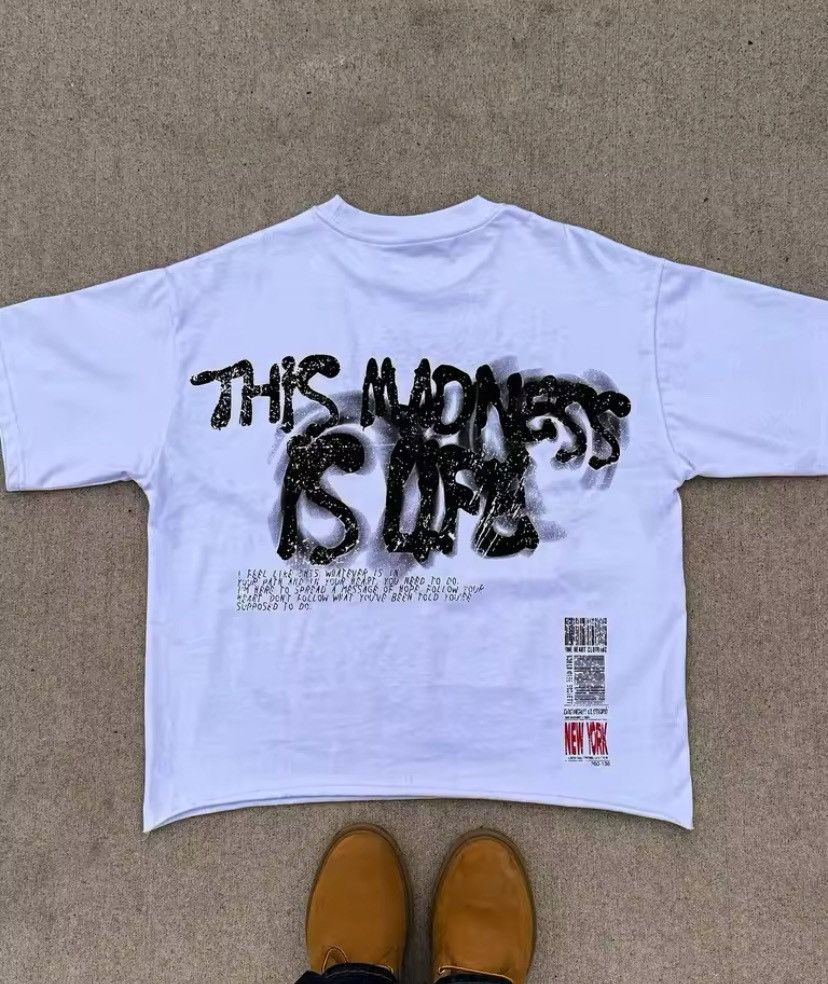 Designer × Vintage One heart white TEE Size US XXL / EU 58 / 5 - 2 Thumbnail