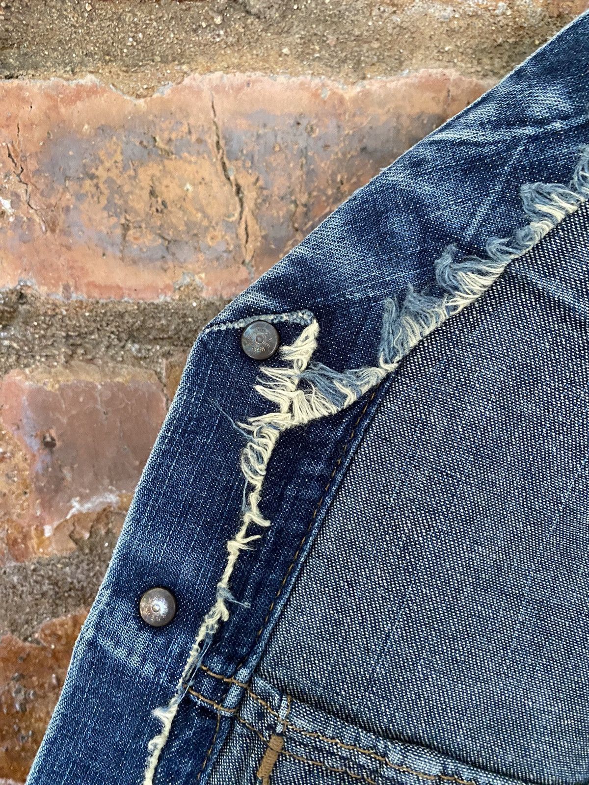 Maison MIHARA YASUHIRO 🔥2000s 🔥 OG trompe l'oeil denim Jacket Size US S / EU 44-46 / 1 - 16 Thumbnail