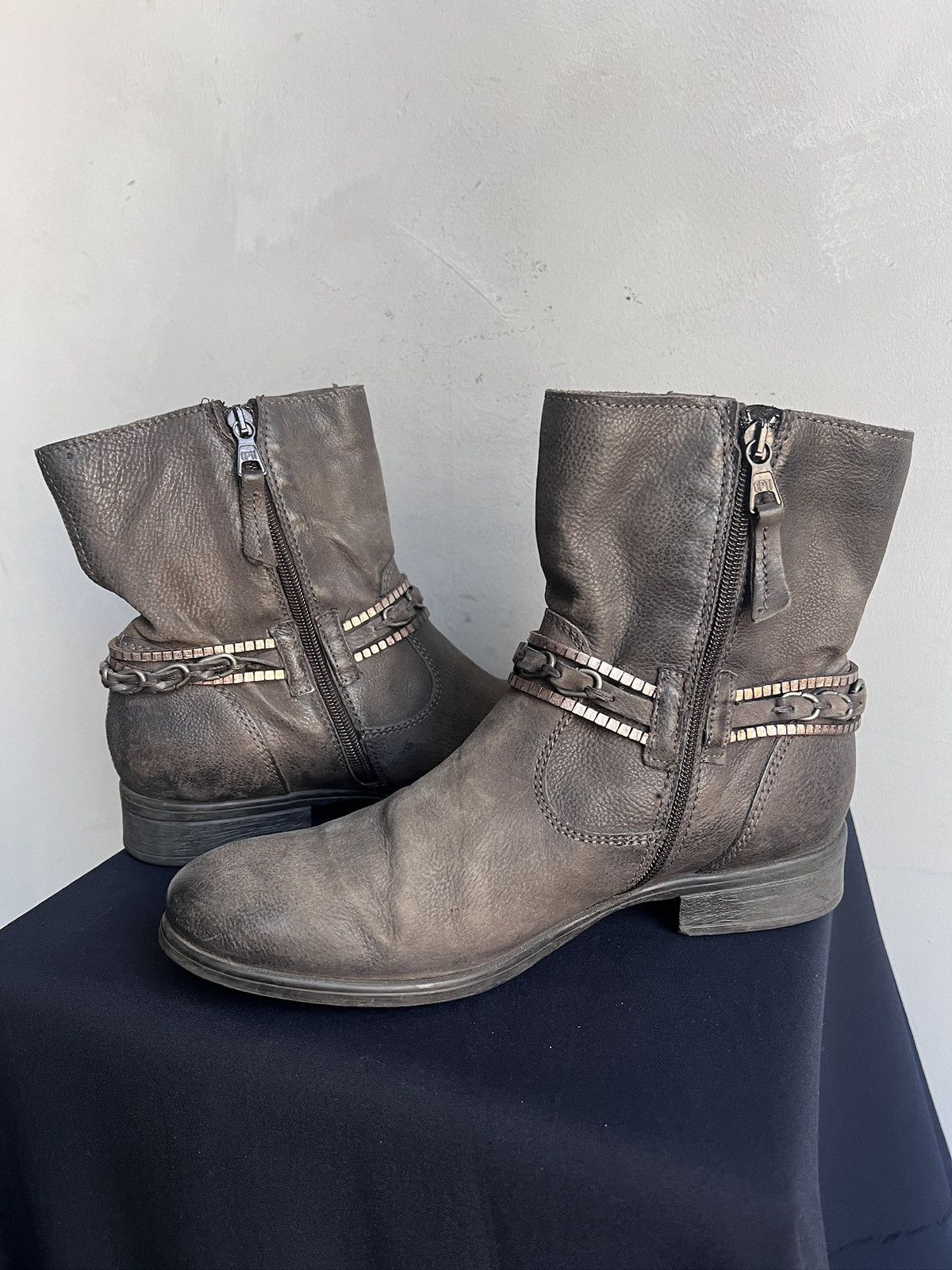 Hedi Slimane Rare ankle hype japanese avant garde boots A.S. 98 style Size US 7.5 / EU 40-41 - 9 Thumbnail
