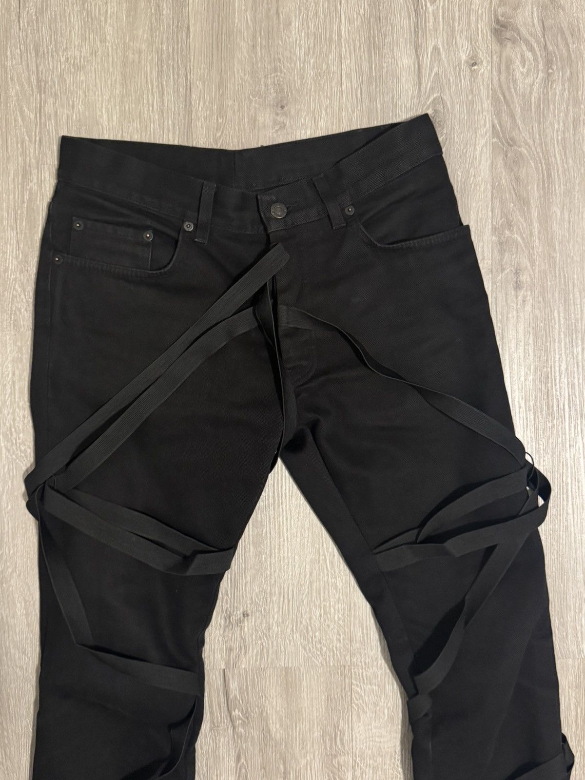 Helmut Lang Helmut Lang Sample SS04 Bondage “Mummy” Denim Size US 29 - 2 Thumbnail