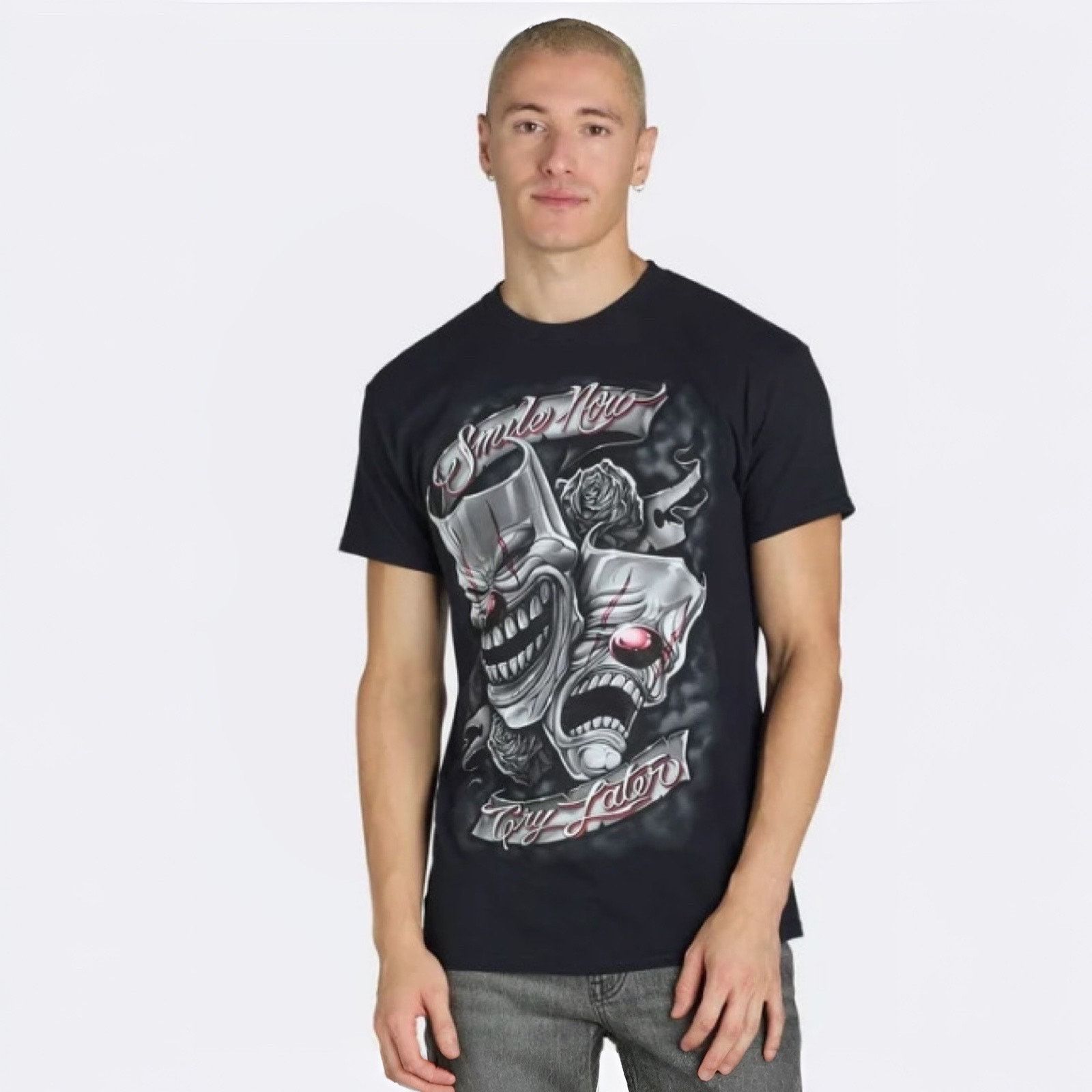 Other Smile Now Cry Later Masks Graphic Tee Size US L / EU 52-54 / 3 - 1 Thumbnail