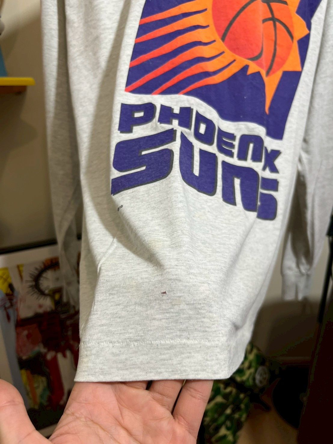 Vintage Vintage 90's Phoenix Sun shirt Long Sleeve NBA bnz02 Size US M / EU 48-50 / 2 - 5 Thumbnail